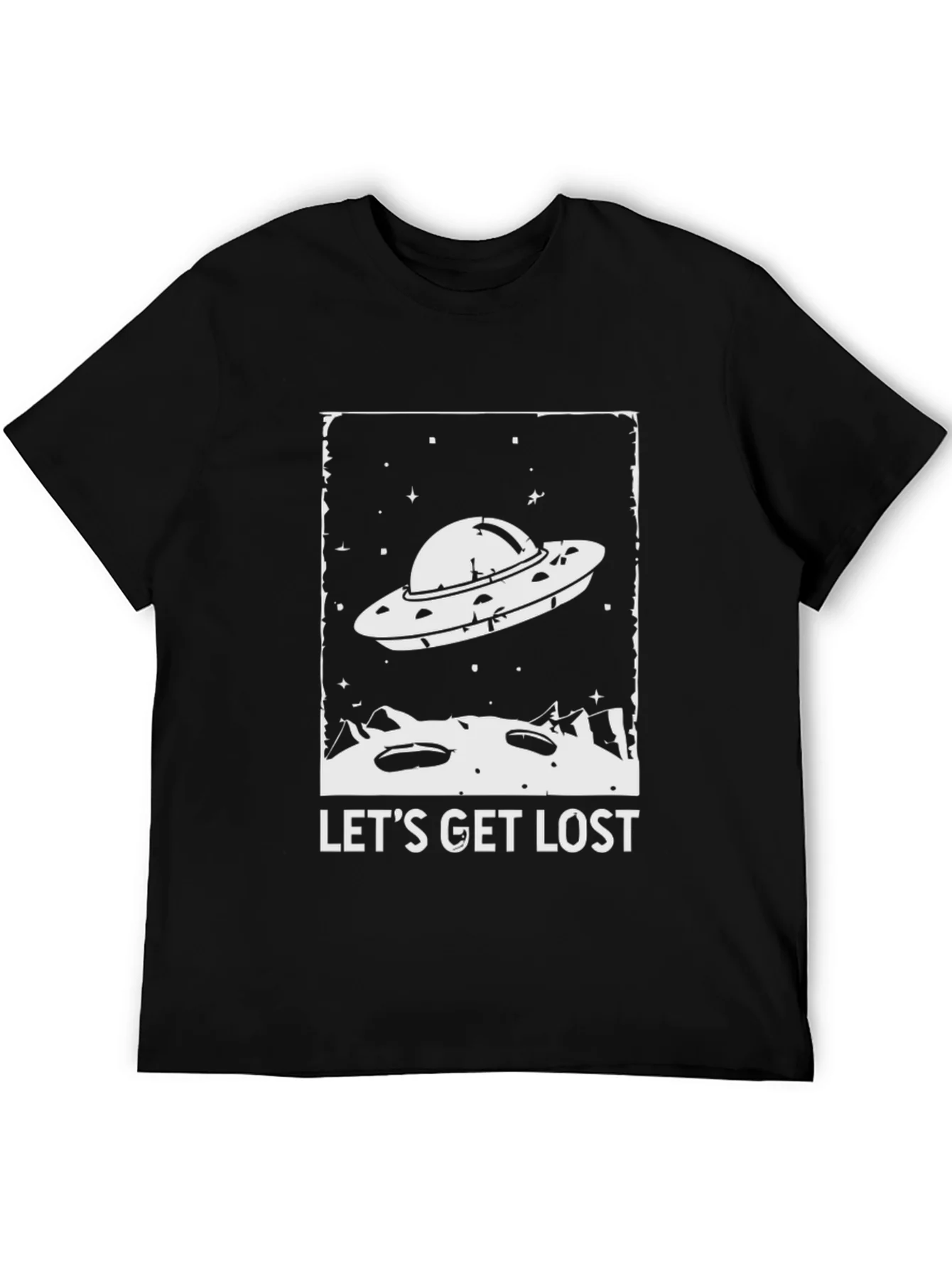 Lets Get Lost UFO Graphic T-Shirt