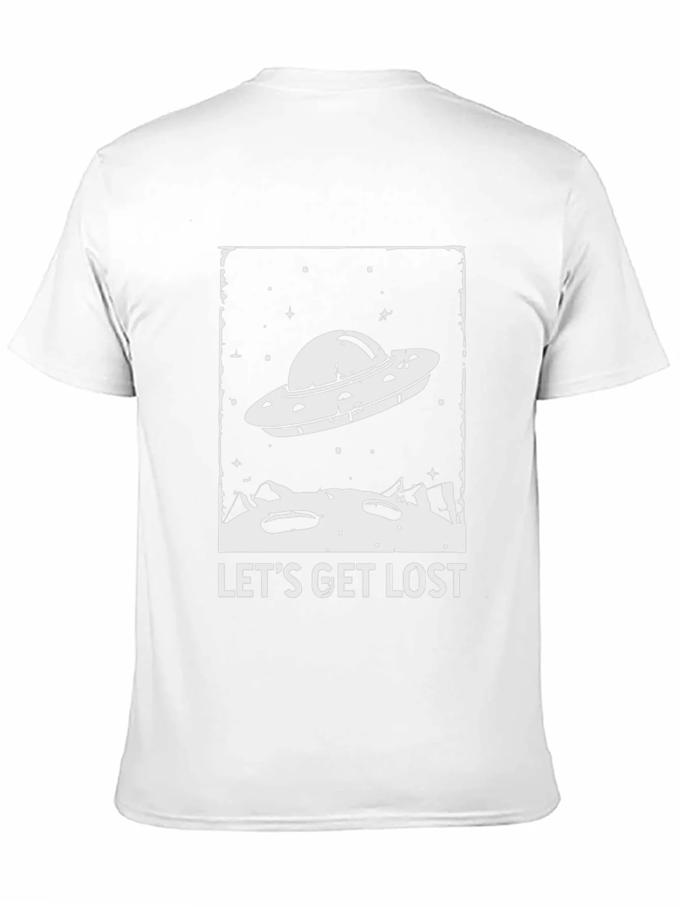 Lets Get Lost UFO Graphic T-Shirt