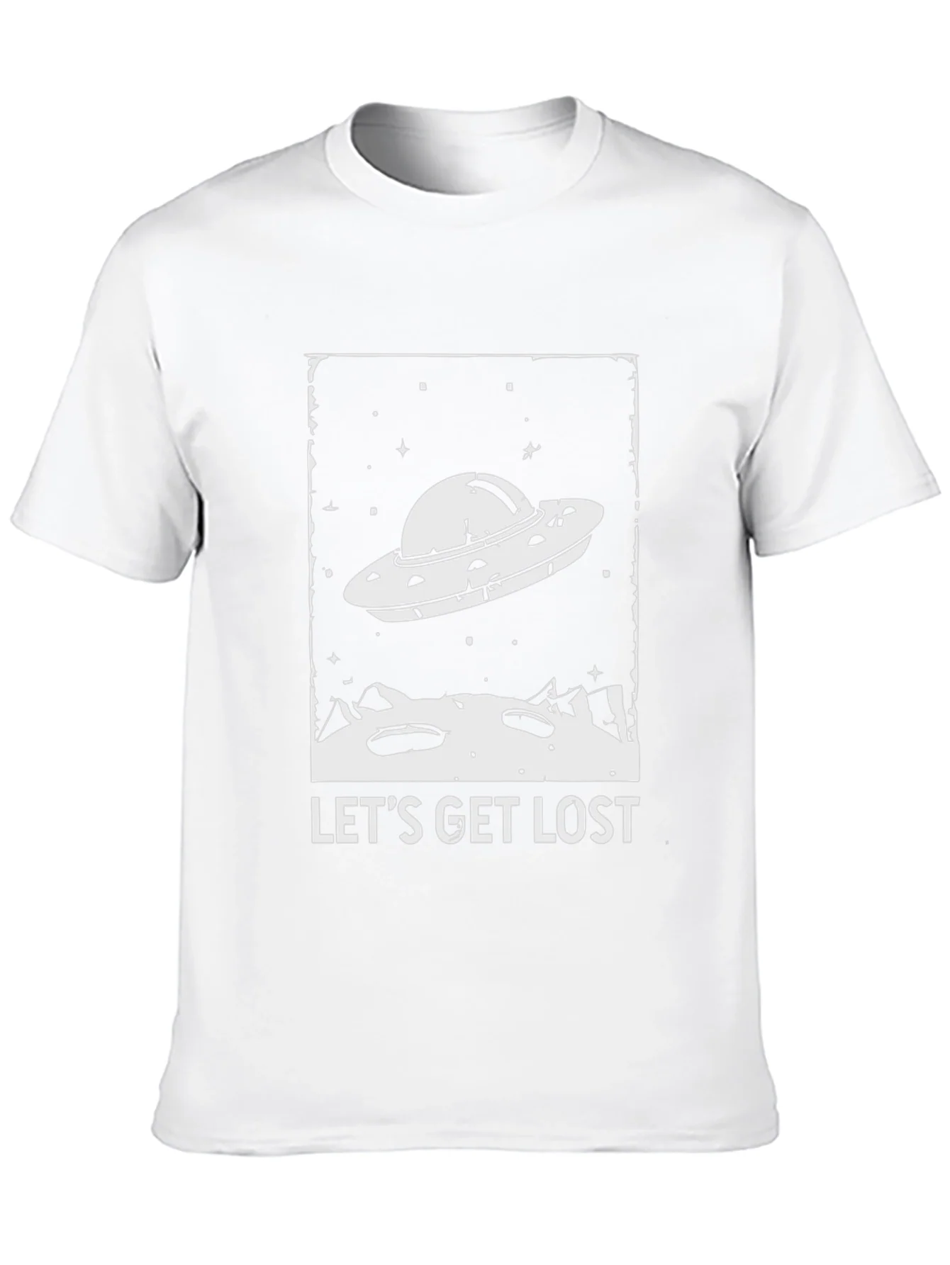 Lets Get Lost UFO Graphic T-Shirt