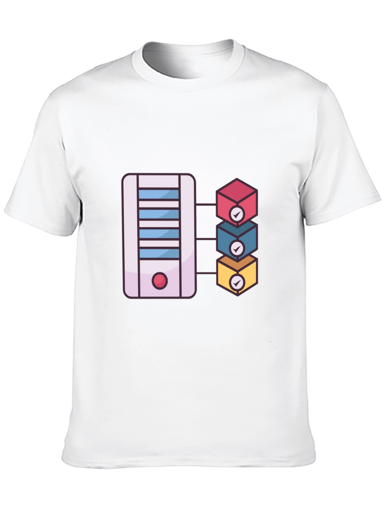 Server Rack T-Shirt: Cloud Computing Design