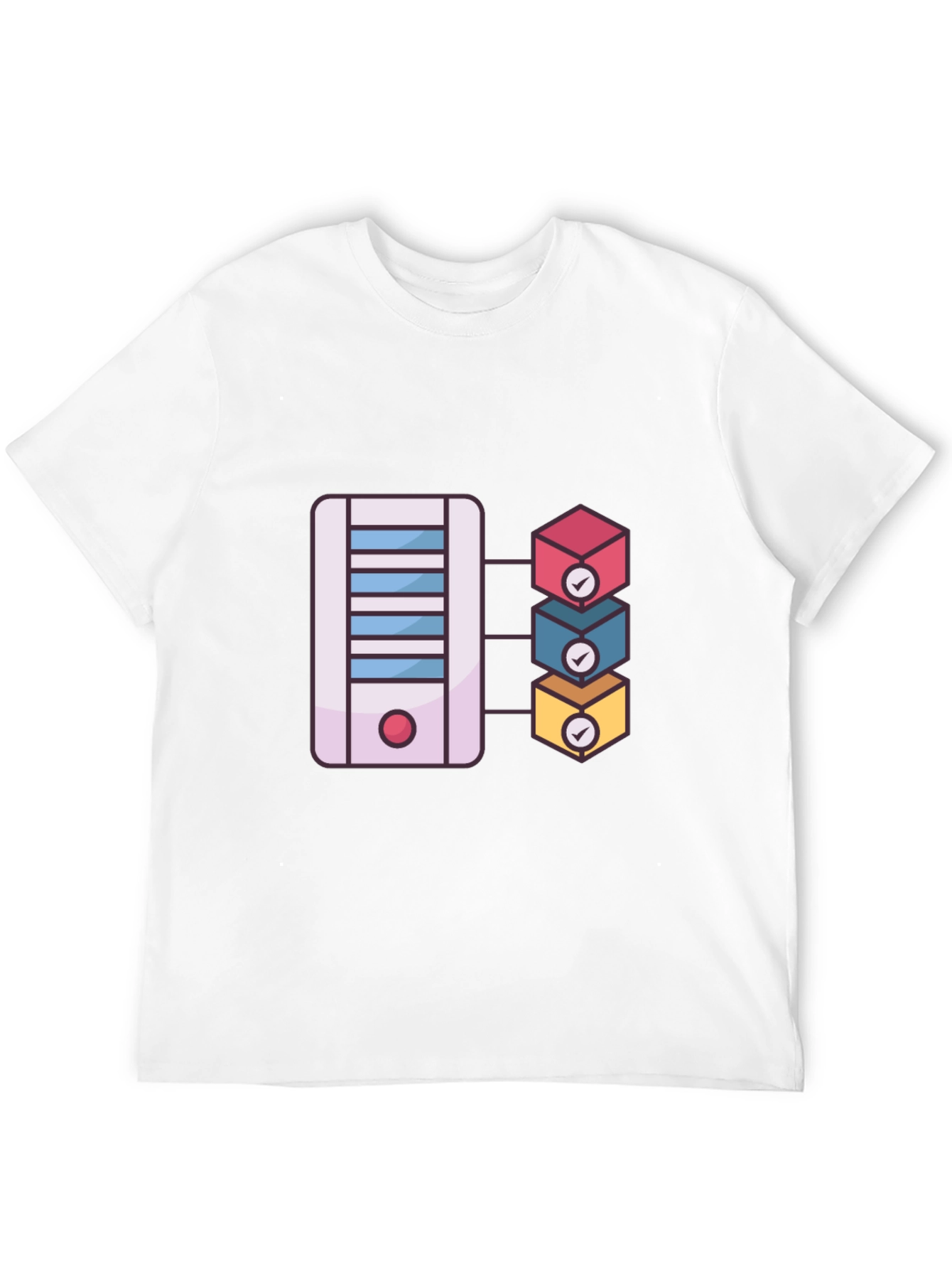 Server Rack T-Shirt: Cloud Computing Design