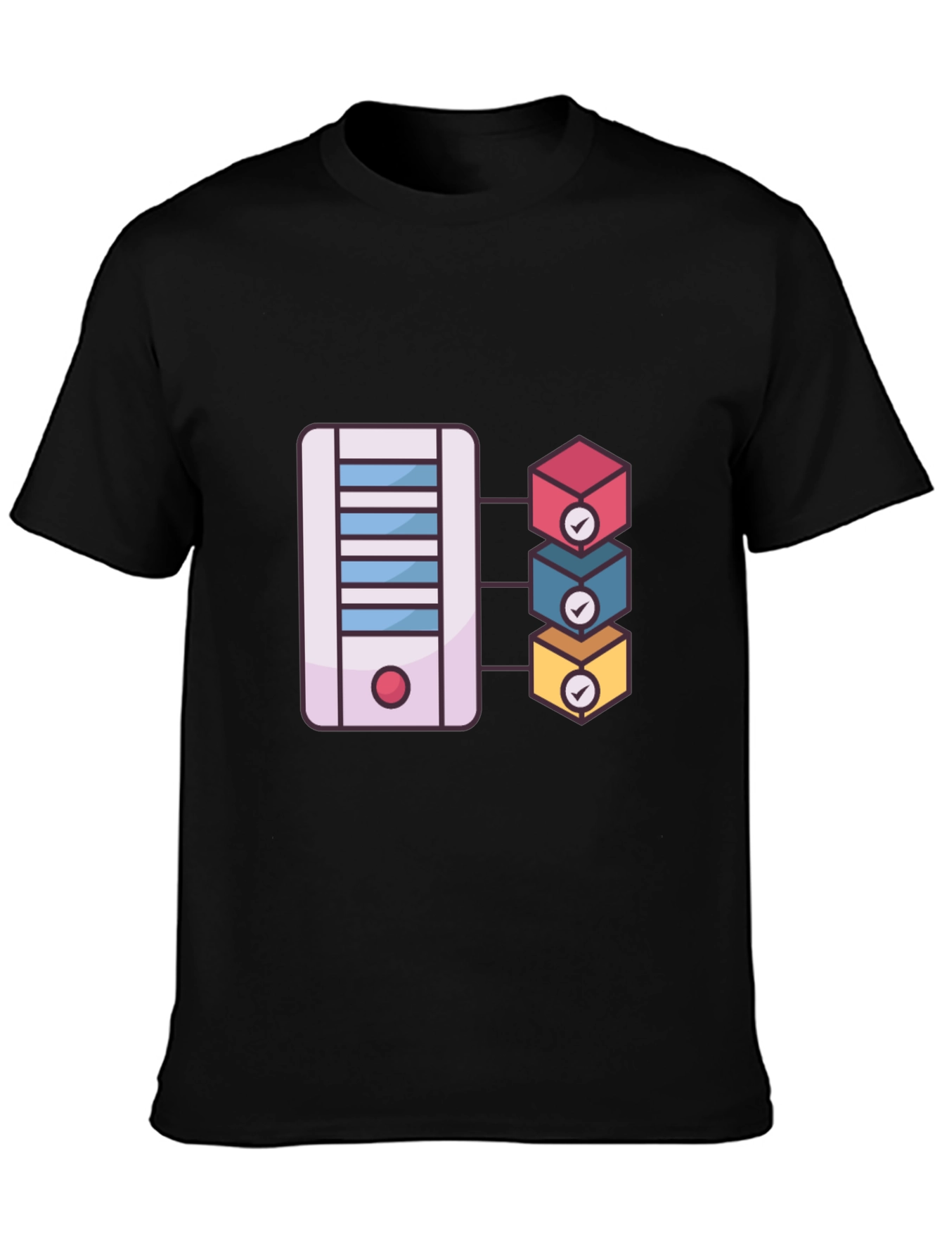 Server Rack T-Shirt: Cloud Computing Design