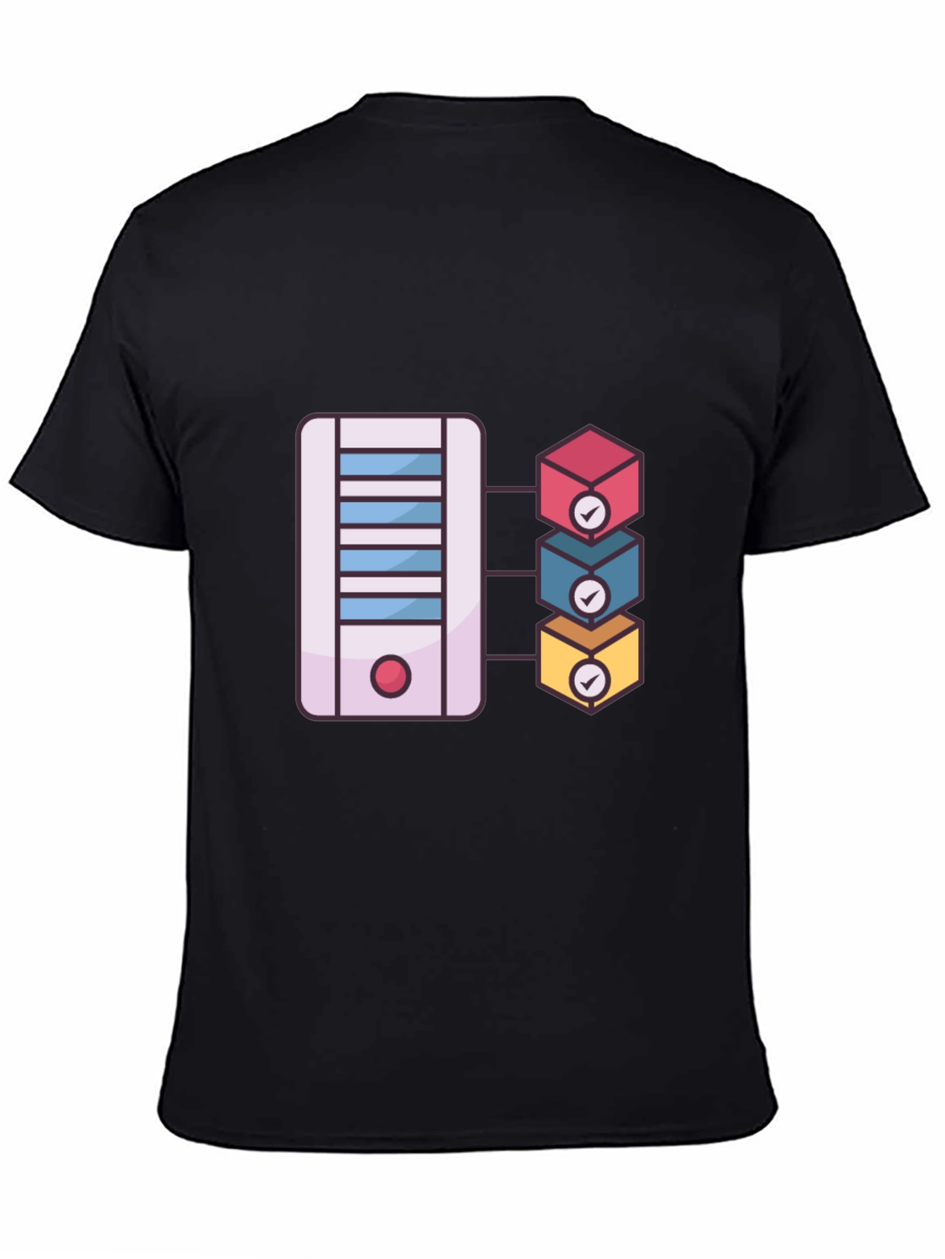 Server Rack T-Shirt: Cloud Computing Design