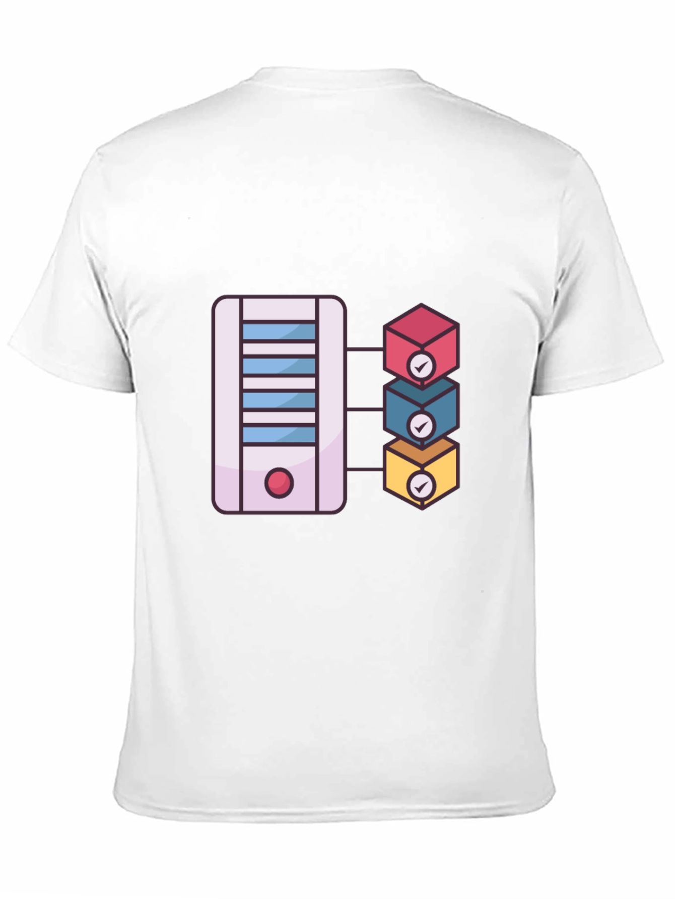 Server Rack T-Shirt: Cloud Computing Design
