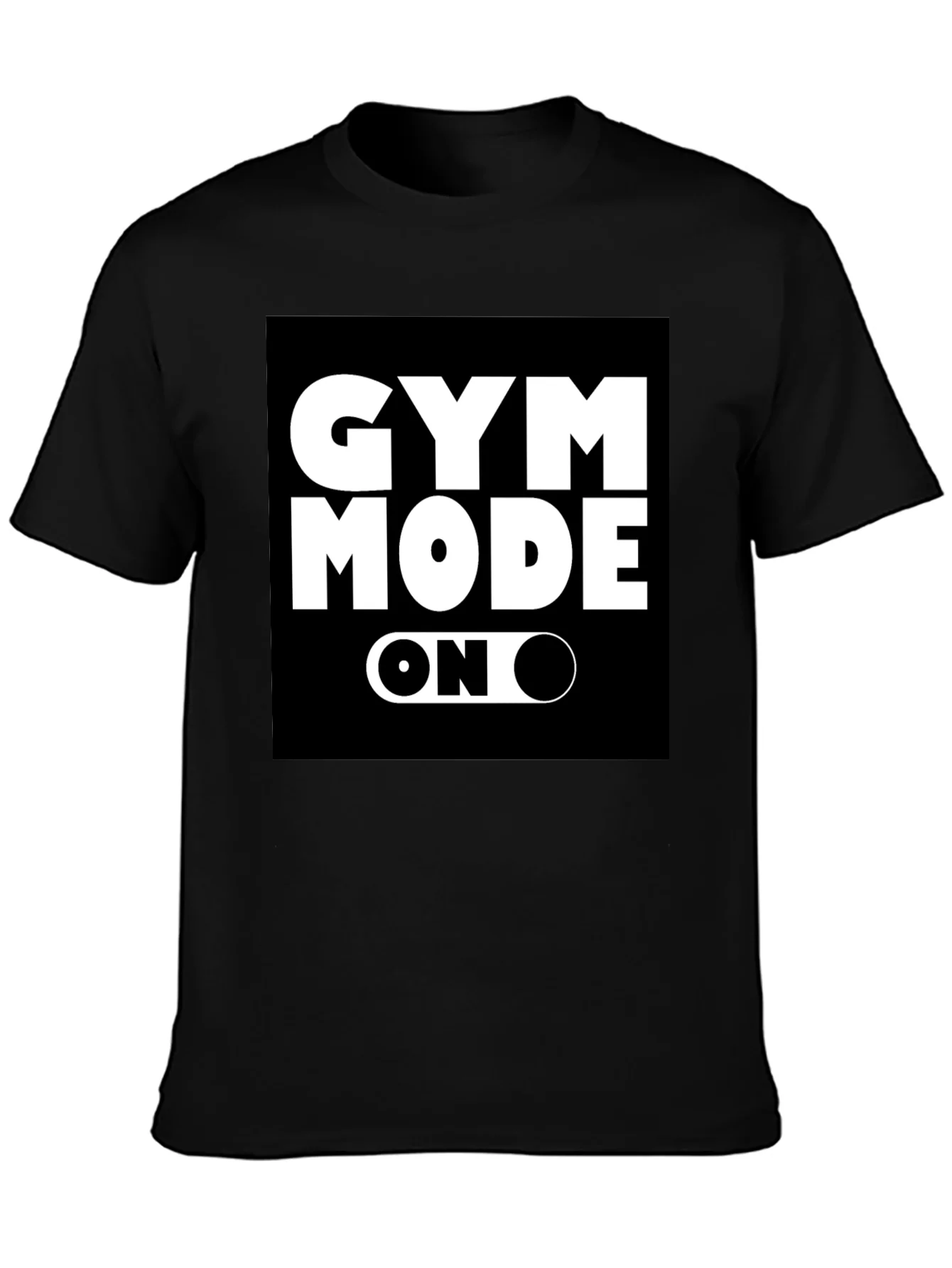 Gym Mode On Black T-Shirt