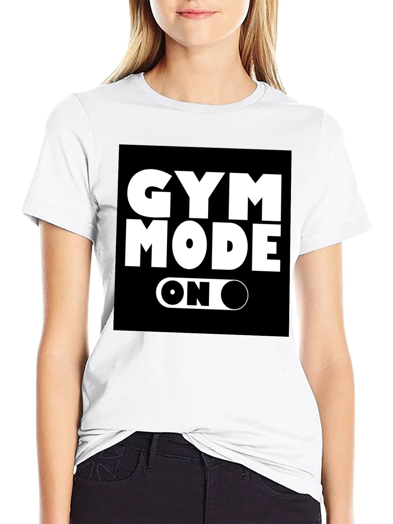 Gym Mode On Black T-Shirt