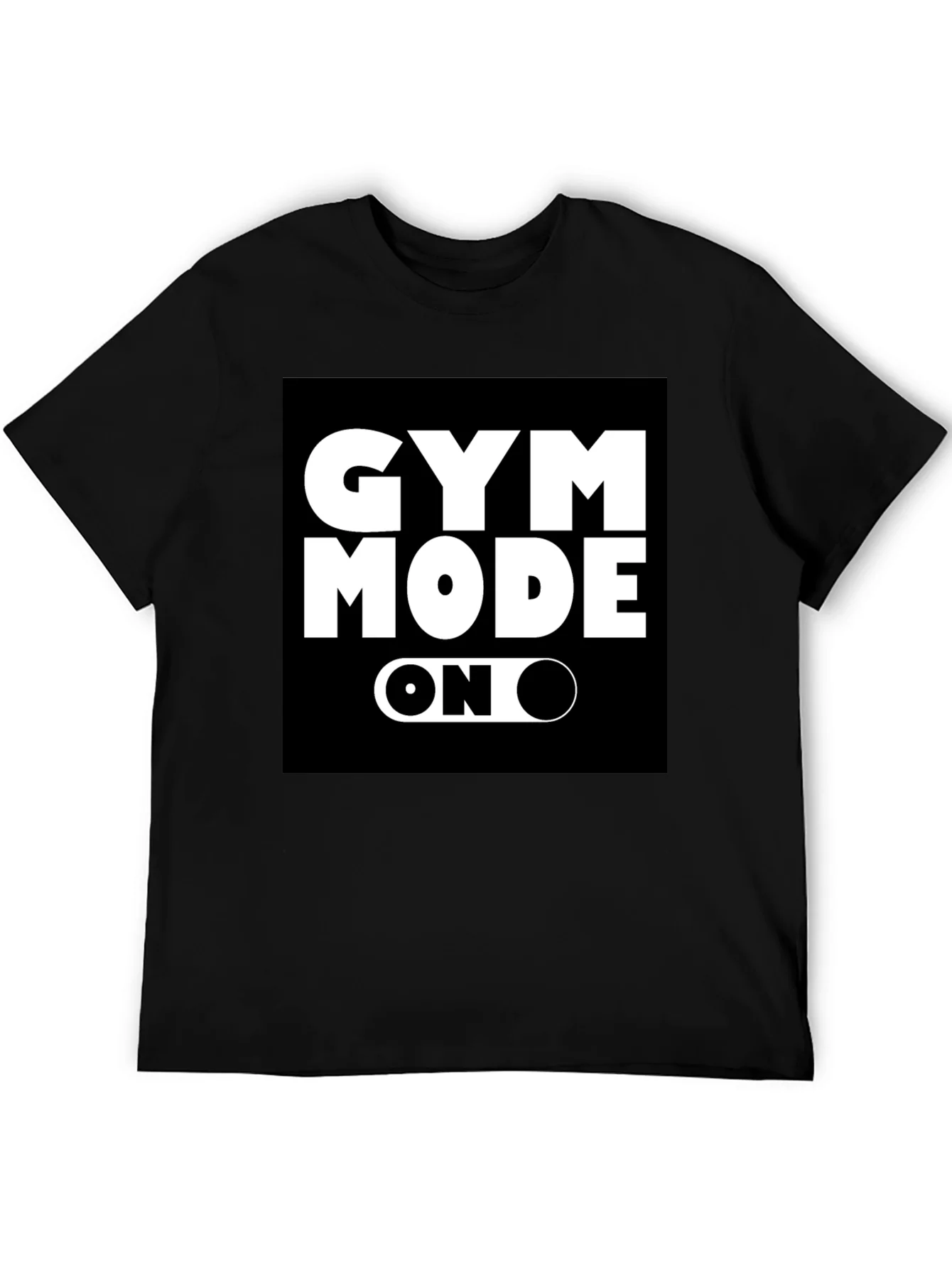 Gym Mode On Black T-Shirt