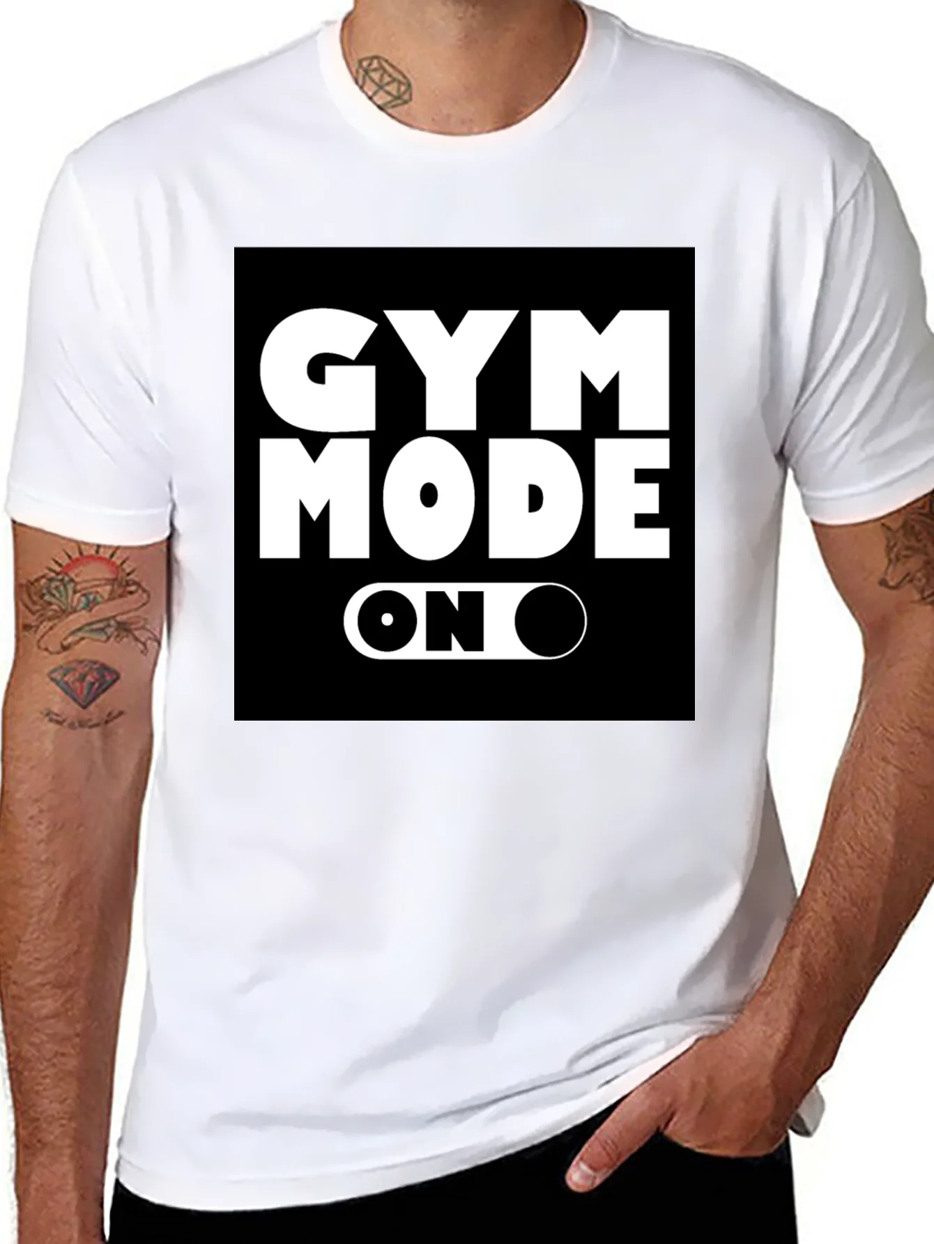 Gym Mode On Black T-Shirt