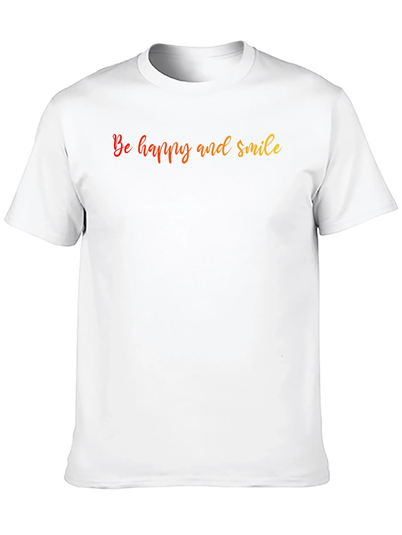 Be Happy and Smile Graphic T-Shirt