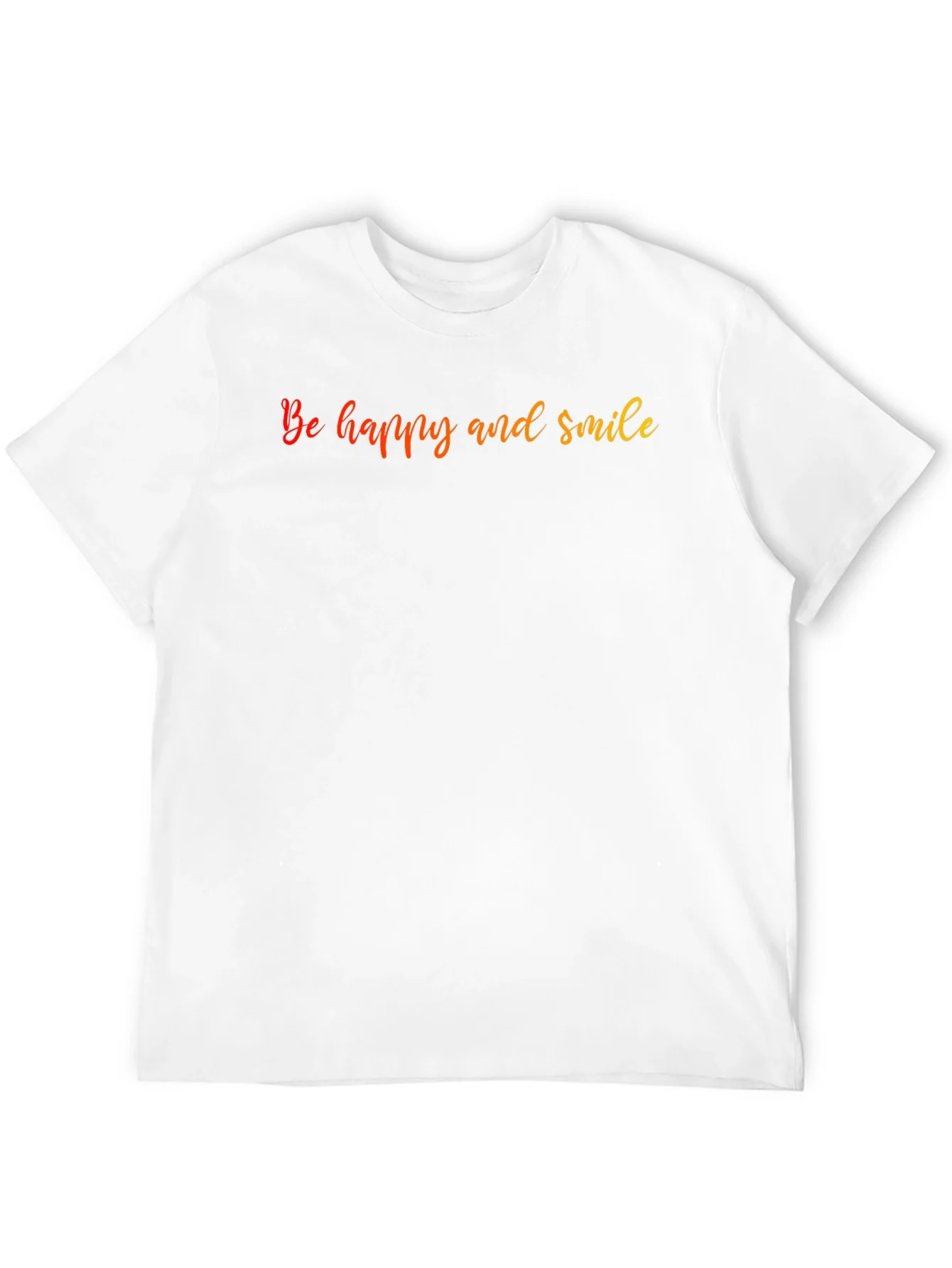 Be Happy and Smile Graphic T-Shirt