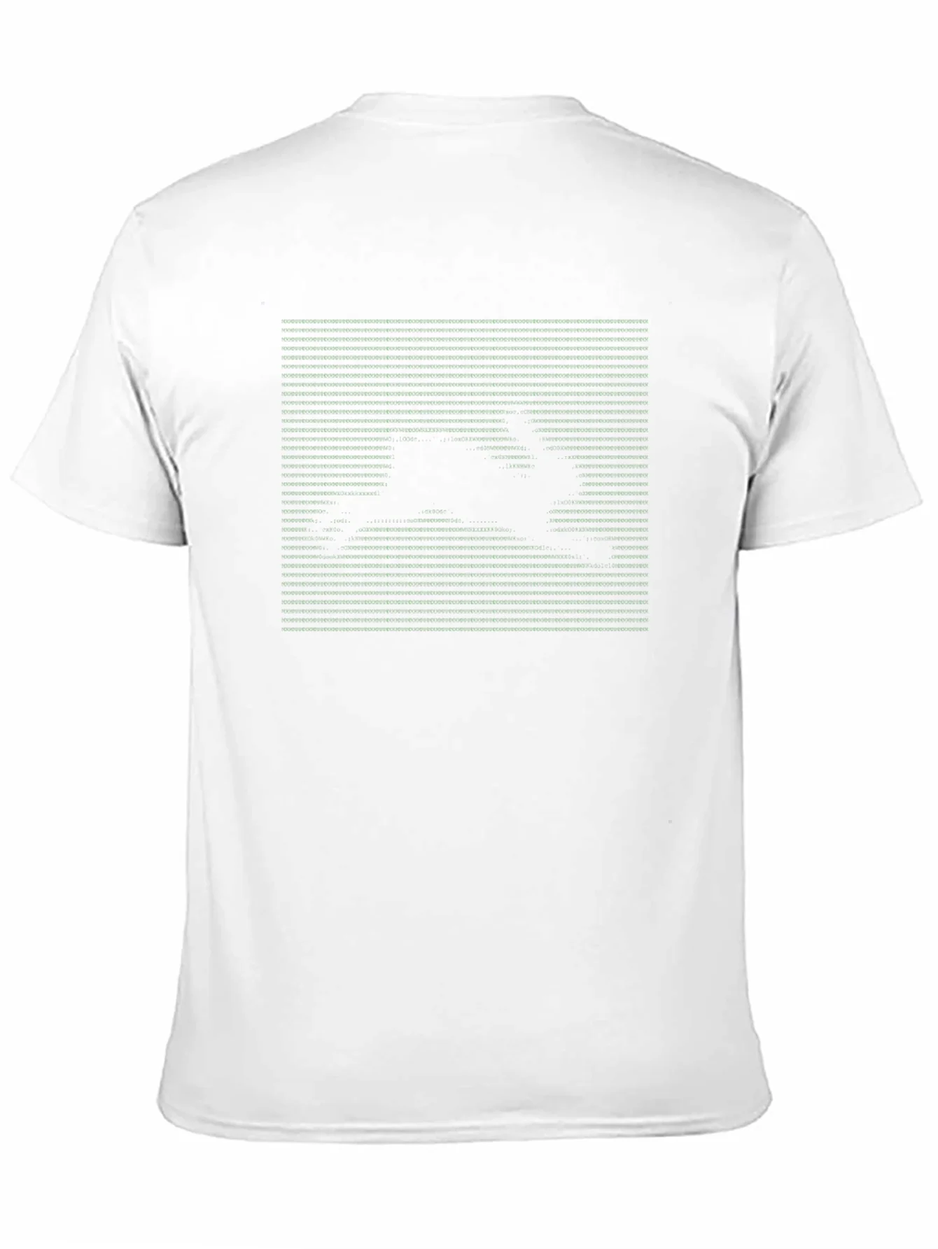 Black Graphic Tee - Rabbit Matrix Style