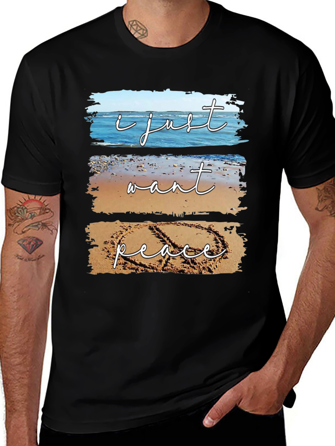 Peace Beach T-Shirt - Relaxed Coastal Vibes