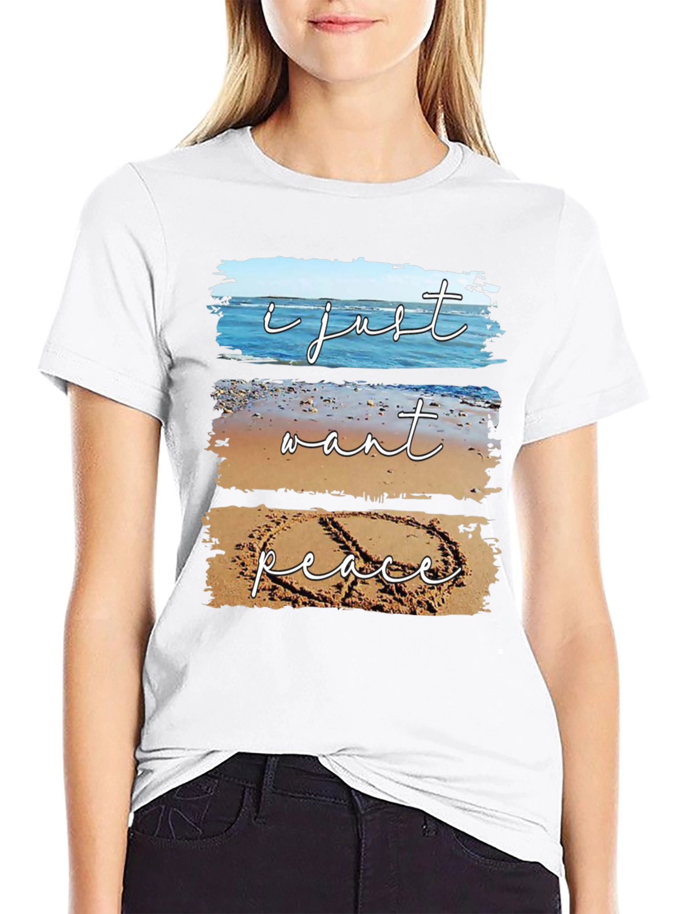 Peace Beach T-Shirt - Relaxed Coastal Vibes