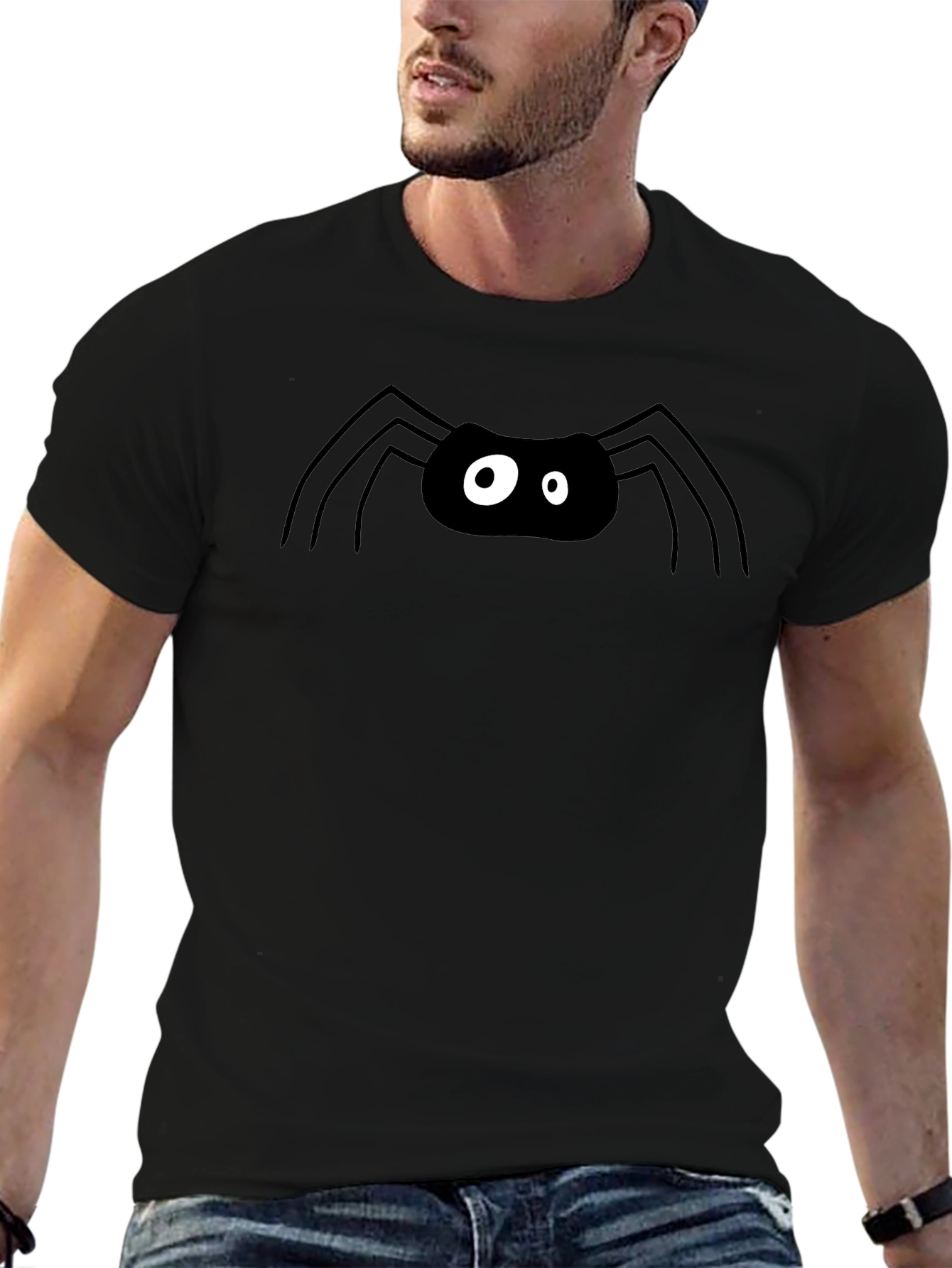 Spooky Spider Graphic Tee - Halloween Ready