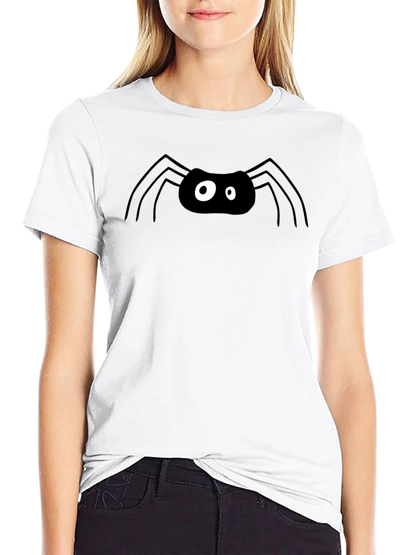 Spooky Spider Graphic Tee - Halloween Ready