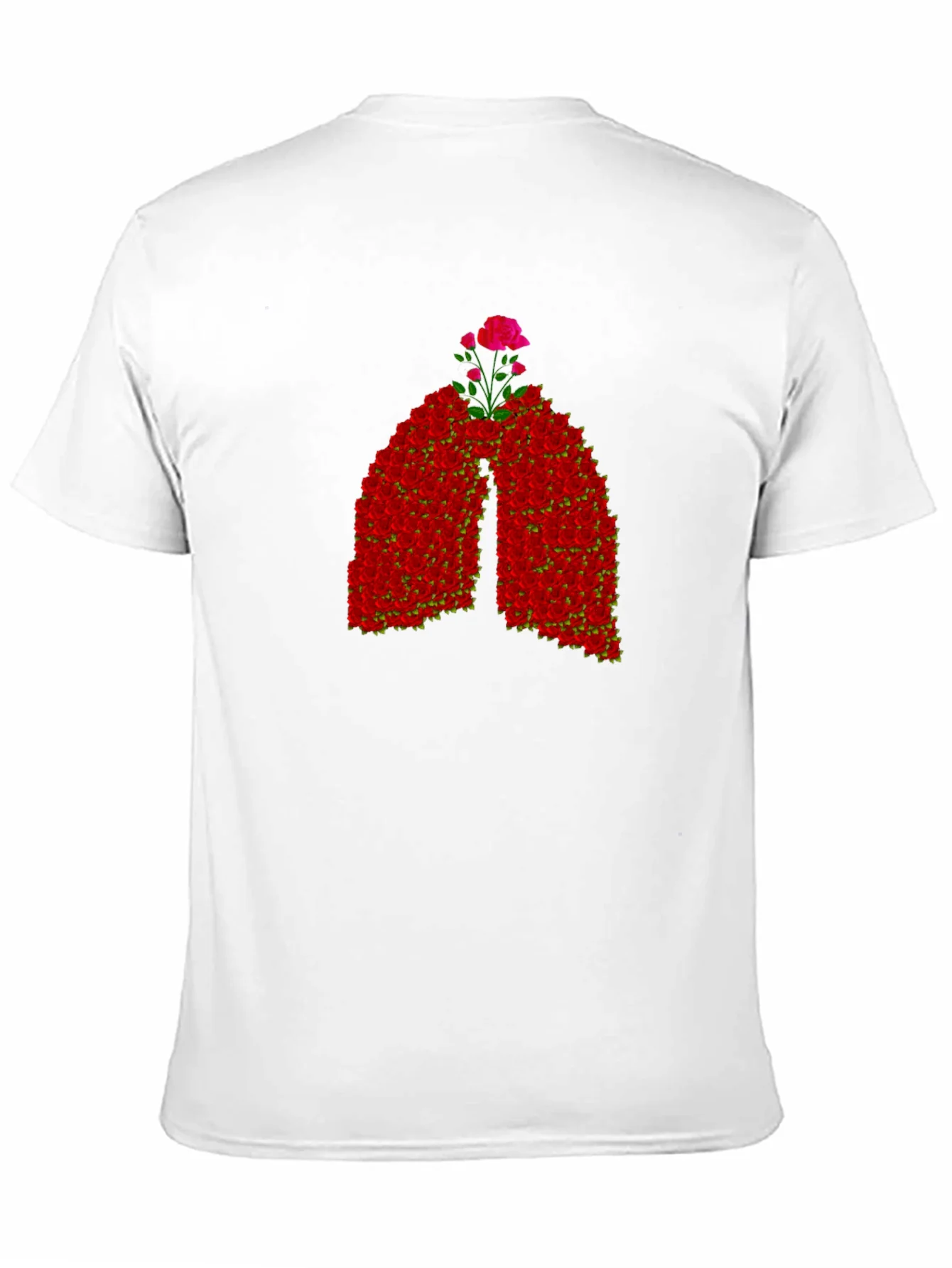 Floral Lungs Graphic Tee - Breathe Easy