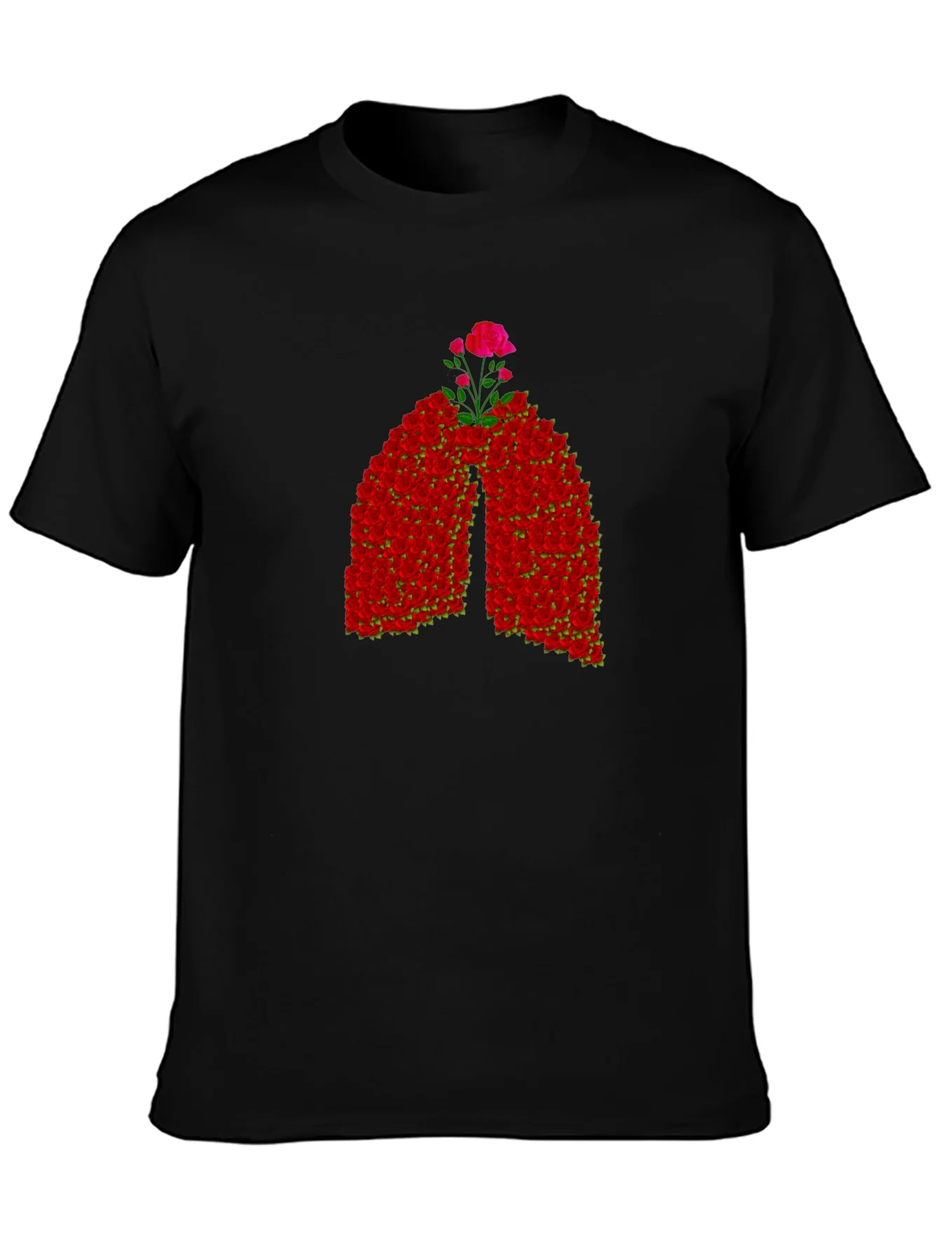 Floral Lungs Graphic Tee - Breathe Easy