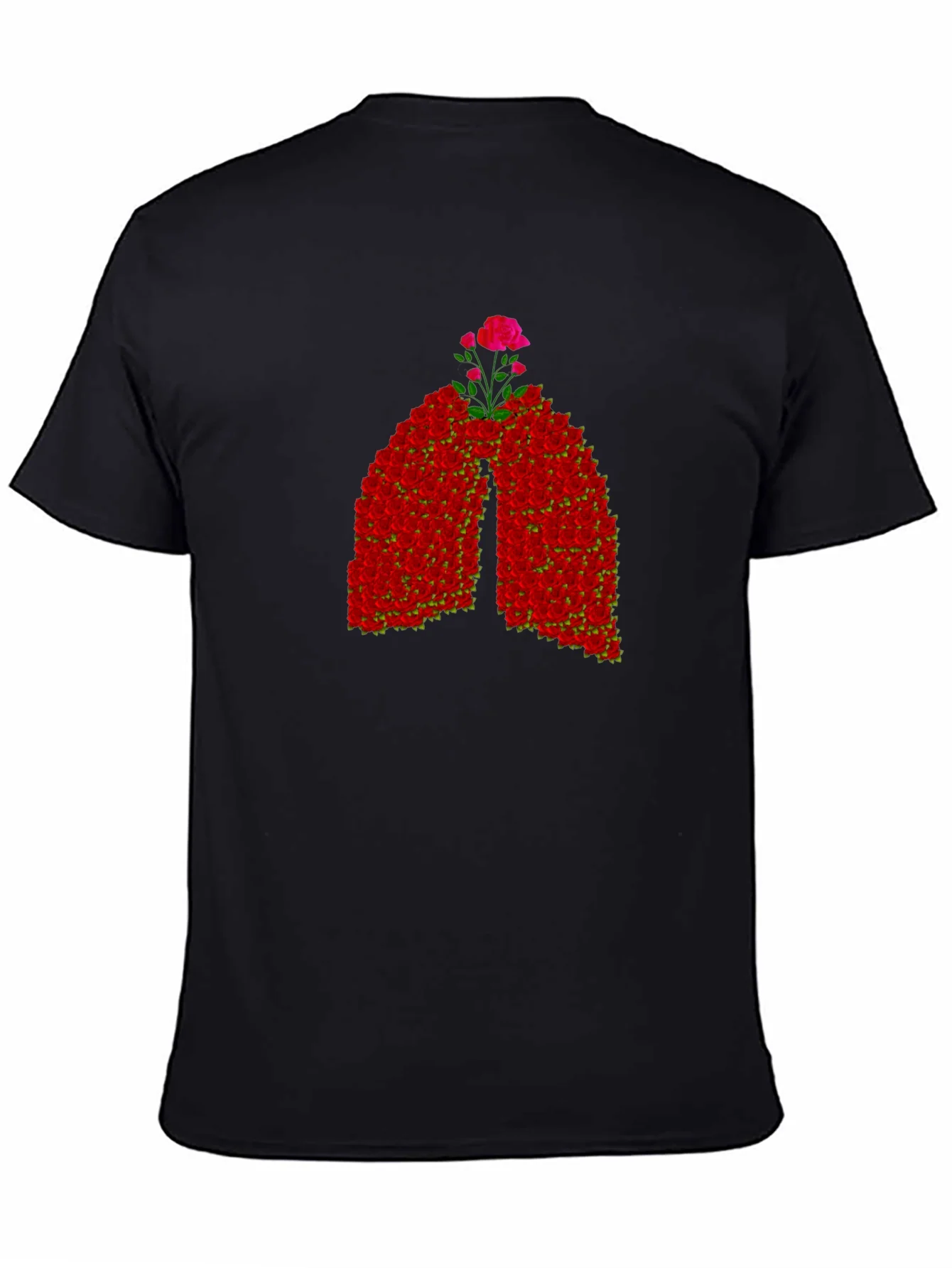 Floral Lungs Graphic Tee - Breathe Easy