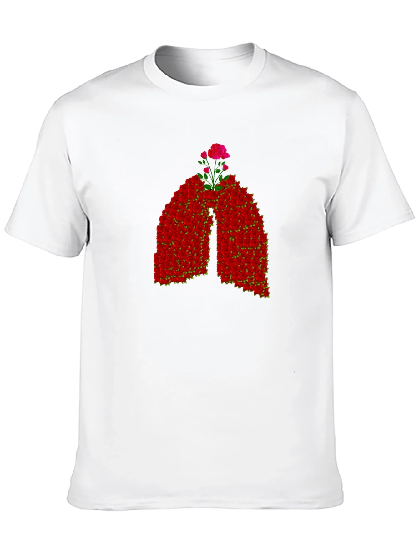 Floral Lungs Graphic Tee - Breathe Easy