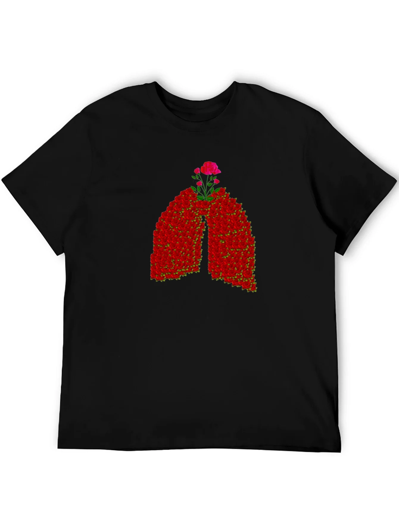 Floral Lungs Graphic Tee - Breathe Easy