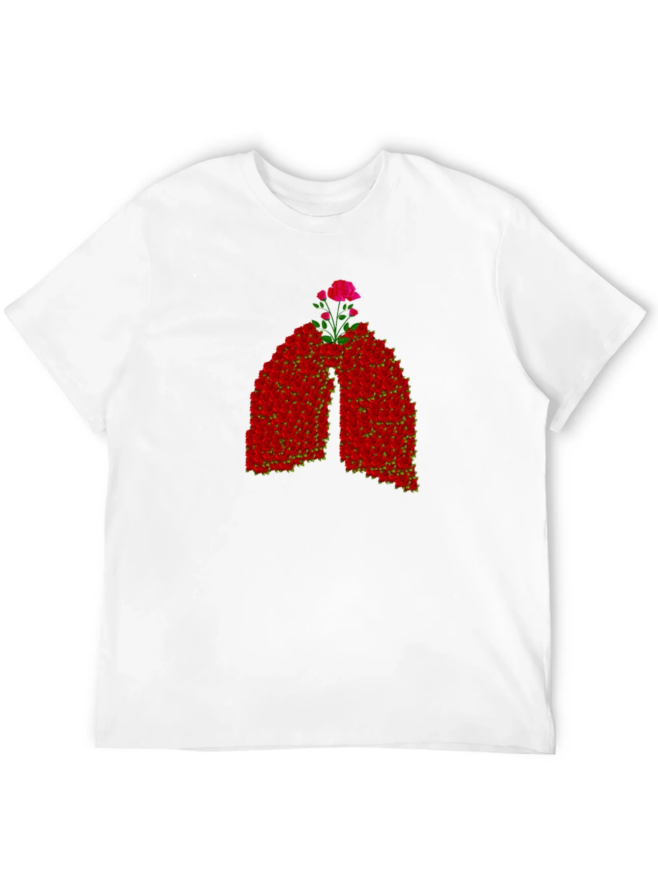 Floral Lungs Graphic Tee - Breathe Easy