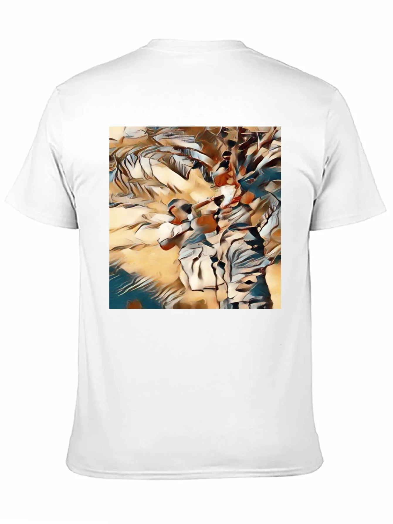 Abstract Art Graphic Tee - Modern Black T-Shirt