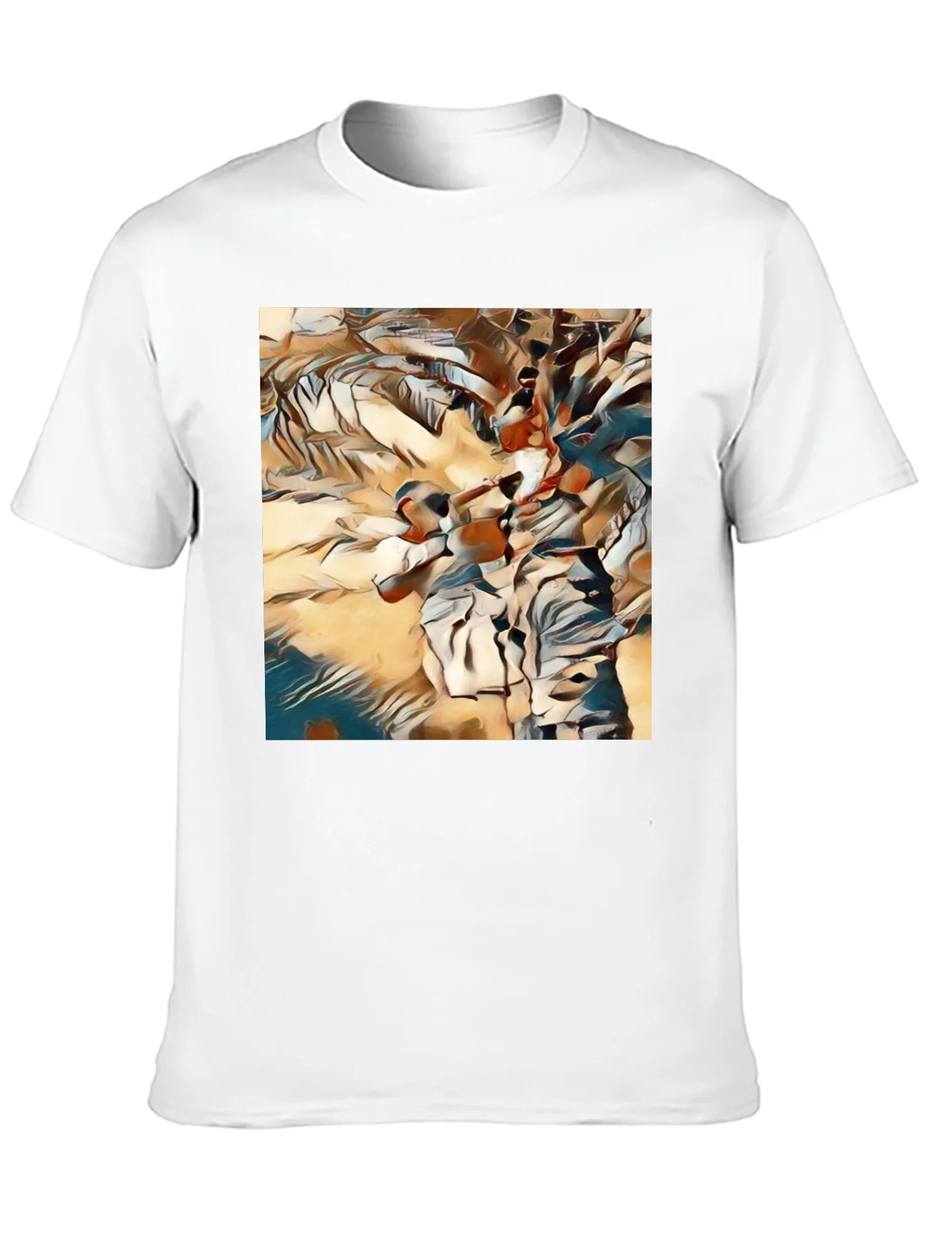 Abstract Art Graphic Tee - Modern Black T-Shirt