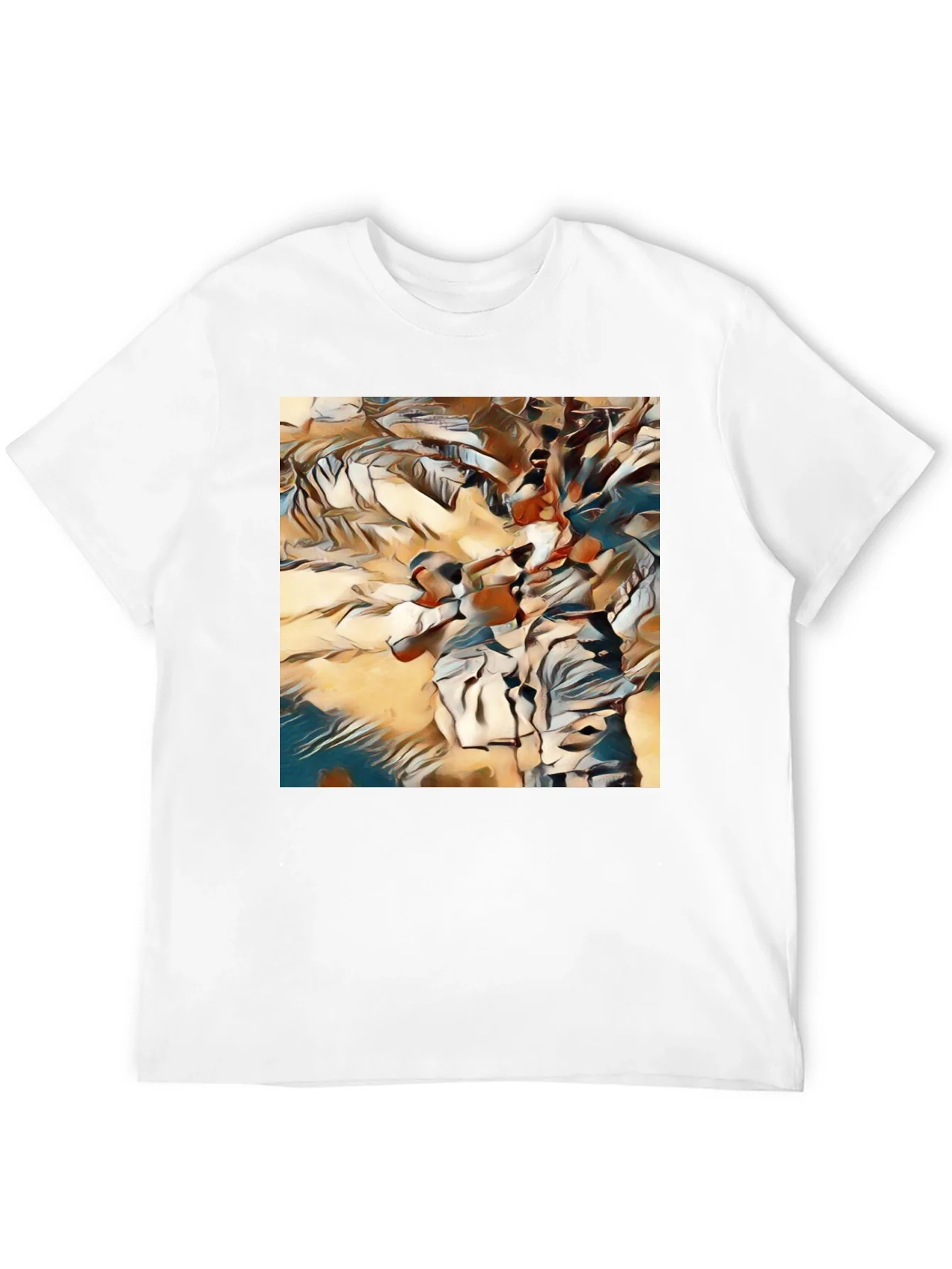 Abstract Art Graphic Tee - Modern Black T-Shirt
