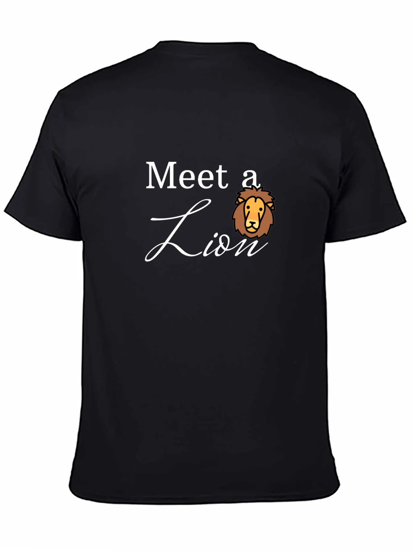 Meet a Lion Graphic Tee - Black