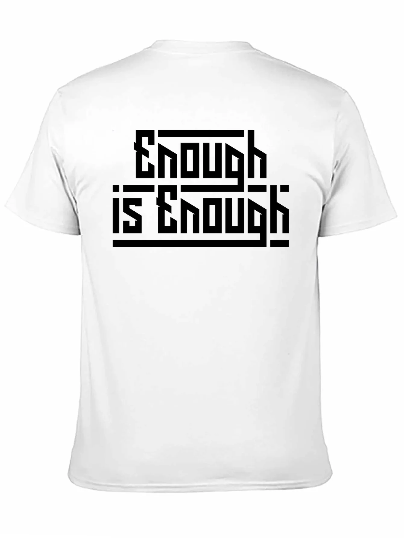 Enough is Enough Graphic Black T-Shirt