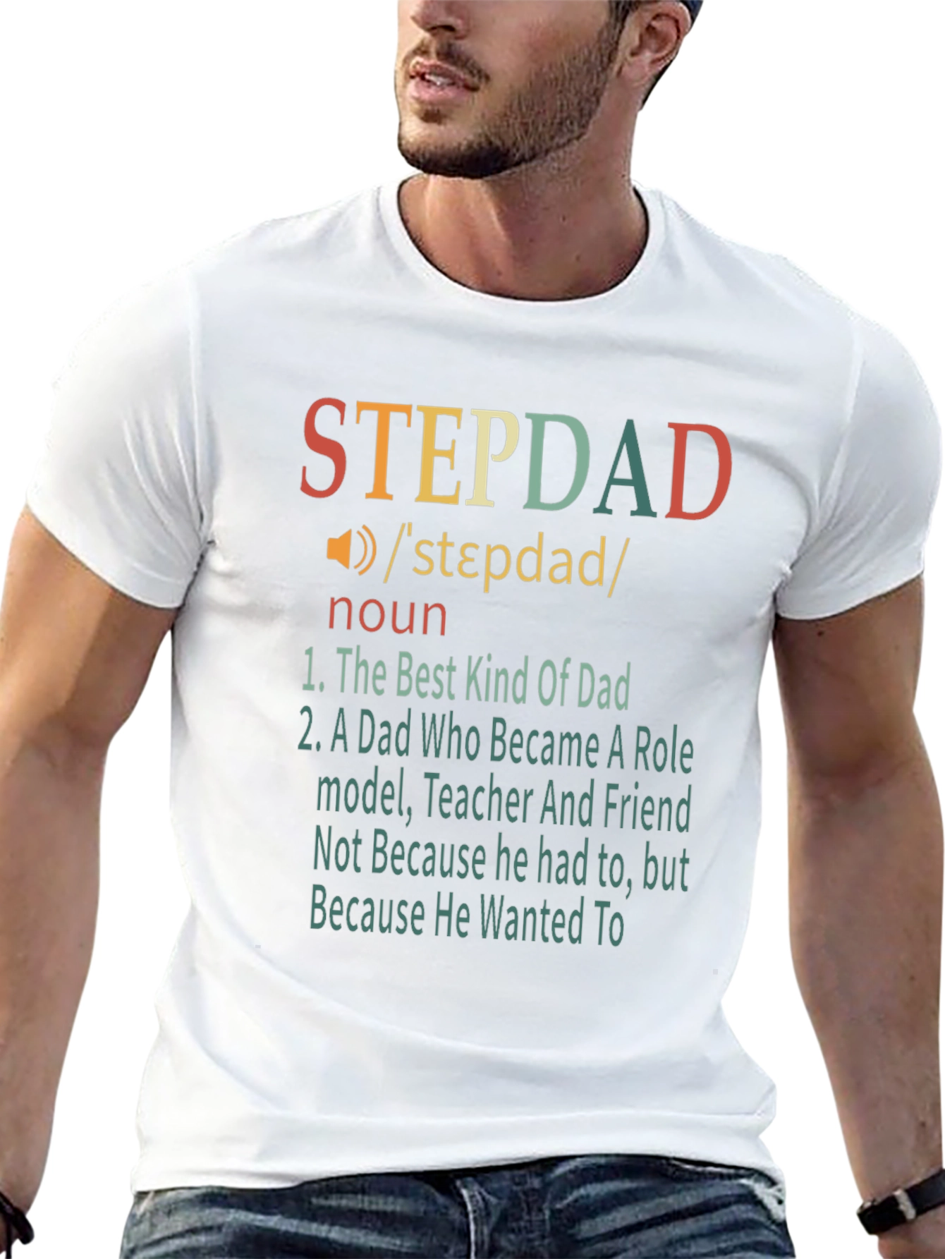 Stepdad Definition T-Shirt - Best Kind of Dad!