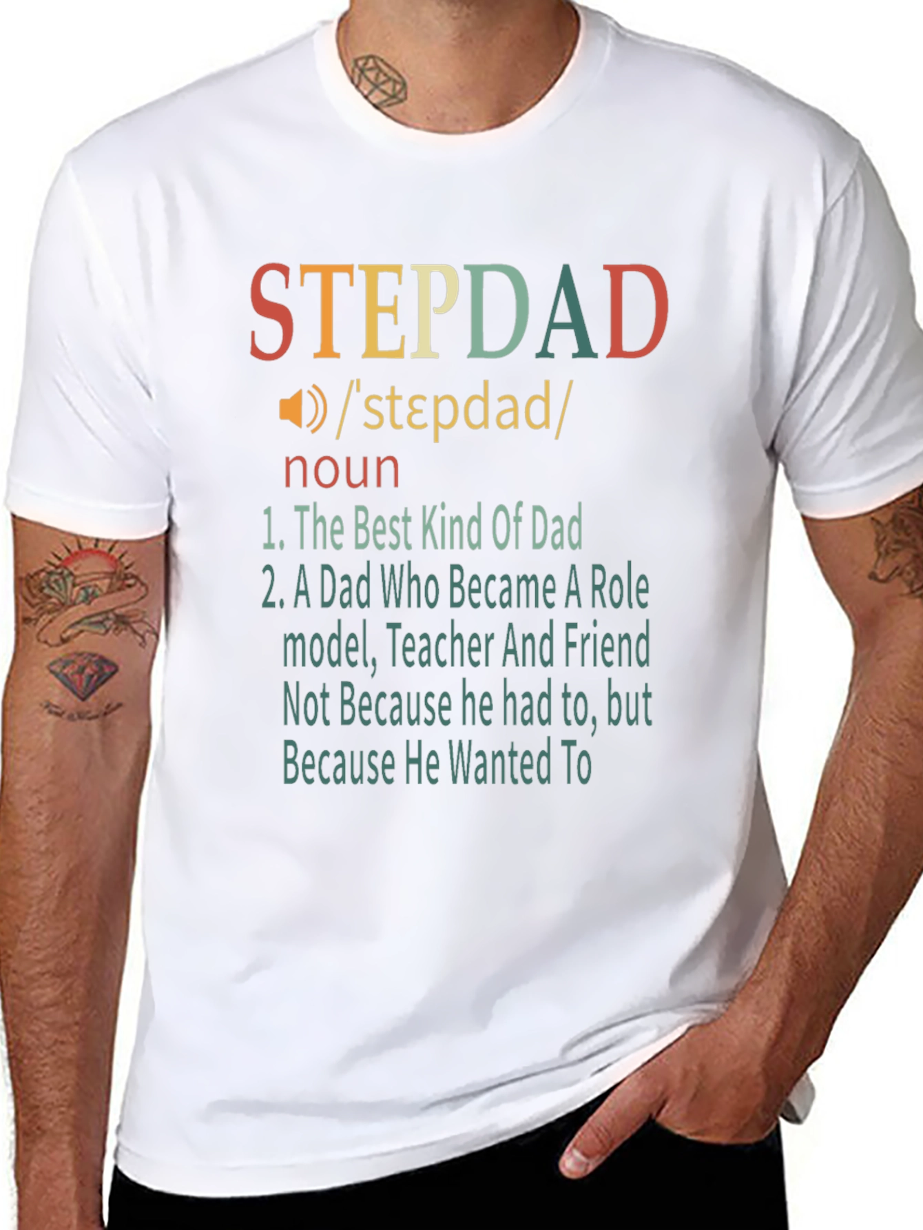 Stepdad Definition T-Shirt - Best Kind of Dad!