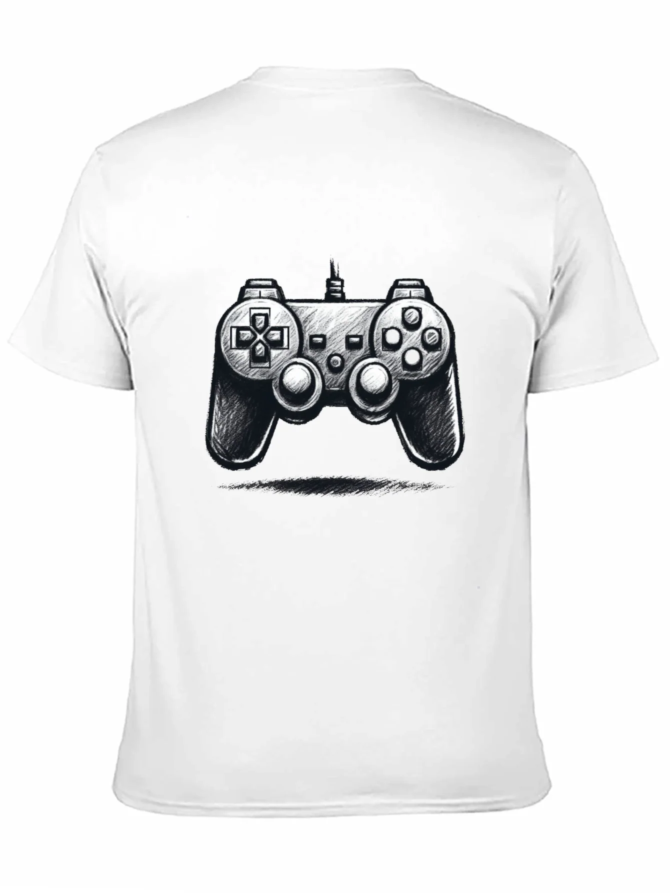 Gamer Style: Black Controller Graphic Tee