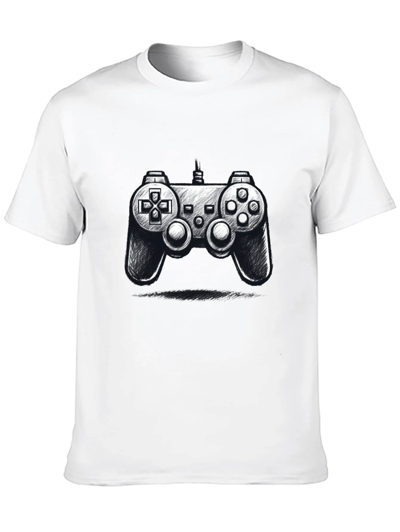 Gamer Style: Black Controller Graphic Tee