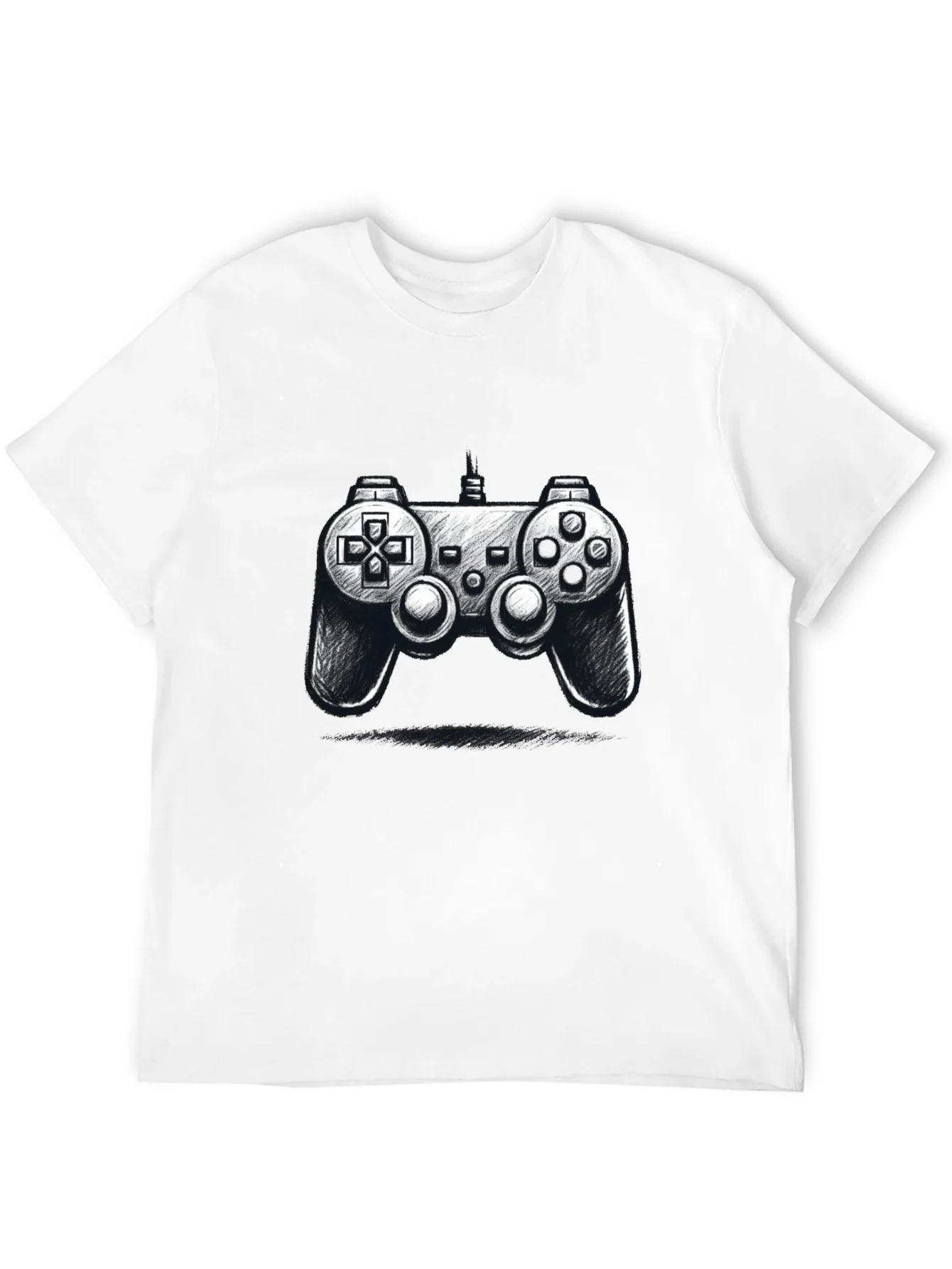 Gamer Style: Black Controller Graphic Tee
