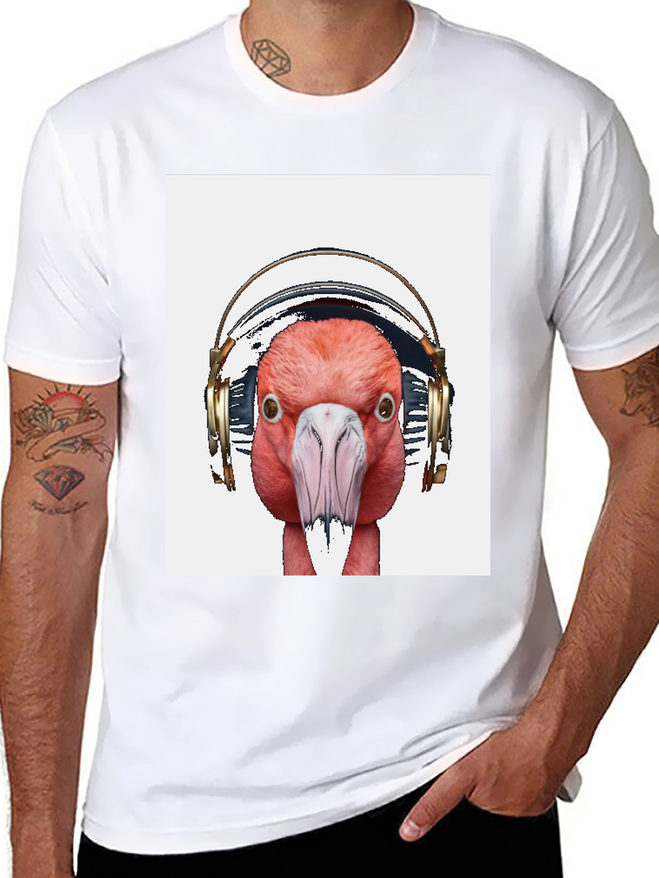 Flamingo DJ T-Shirt