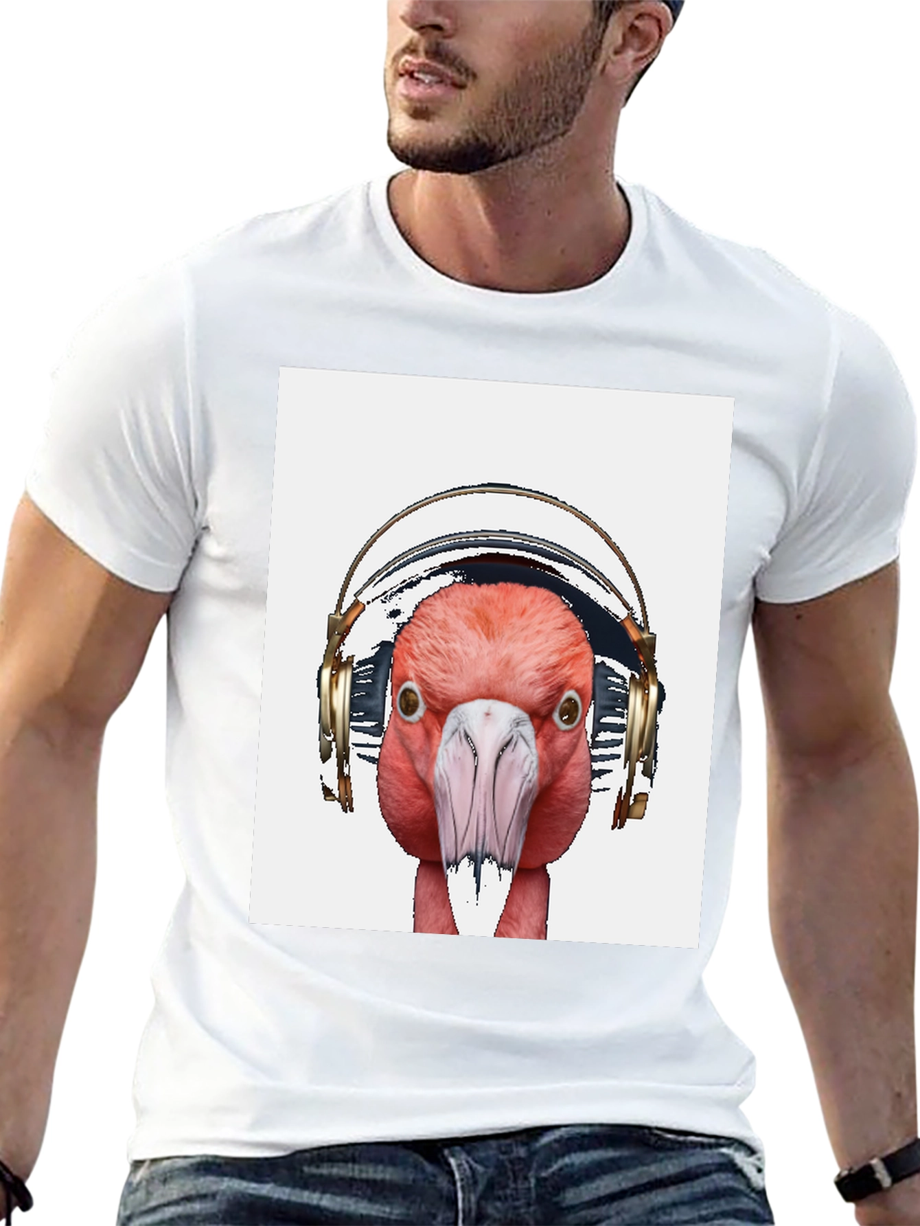 Flamingo DJ T-Shirt