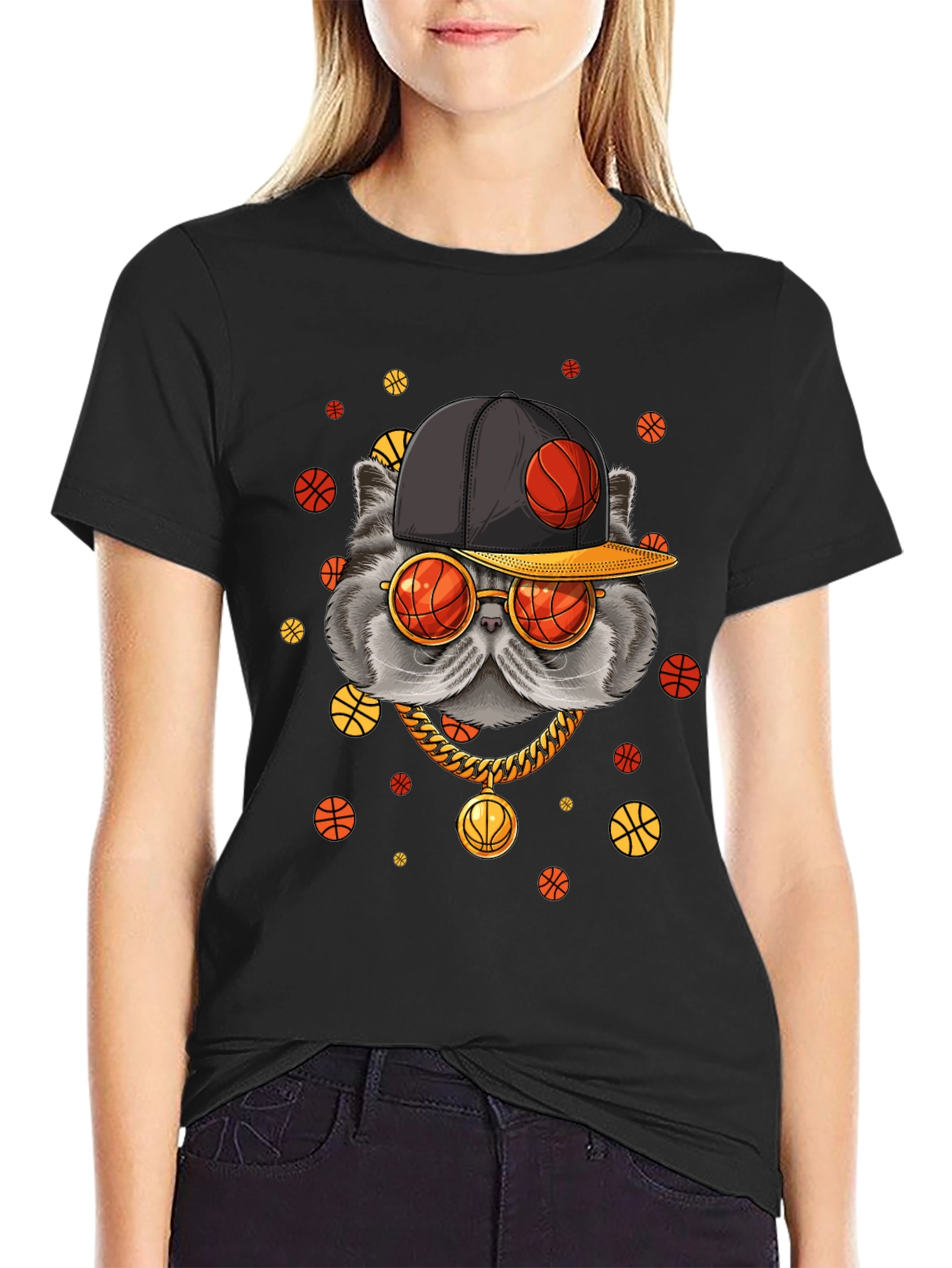 Cool Cat Basketball T-Shirt