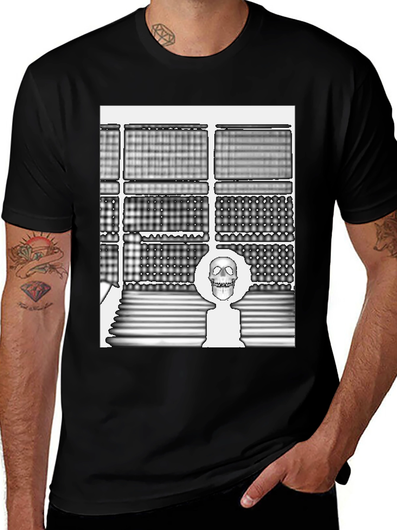 Skull Art Black Tee