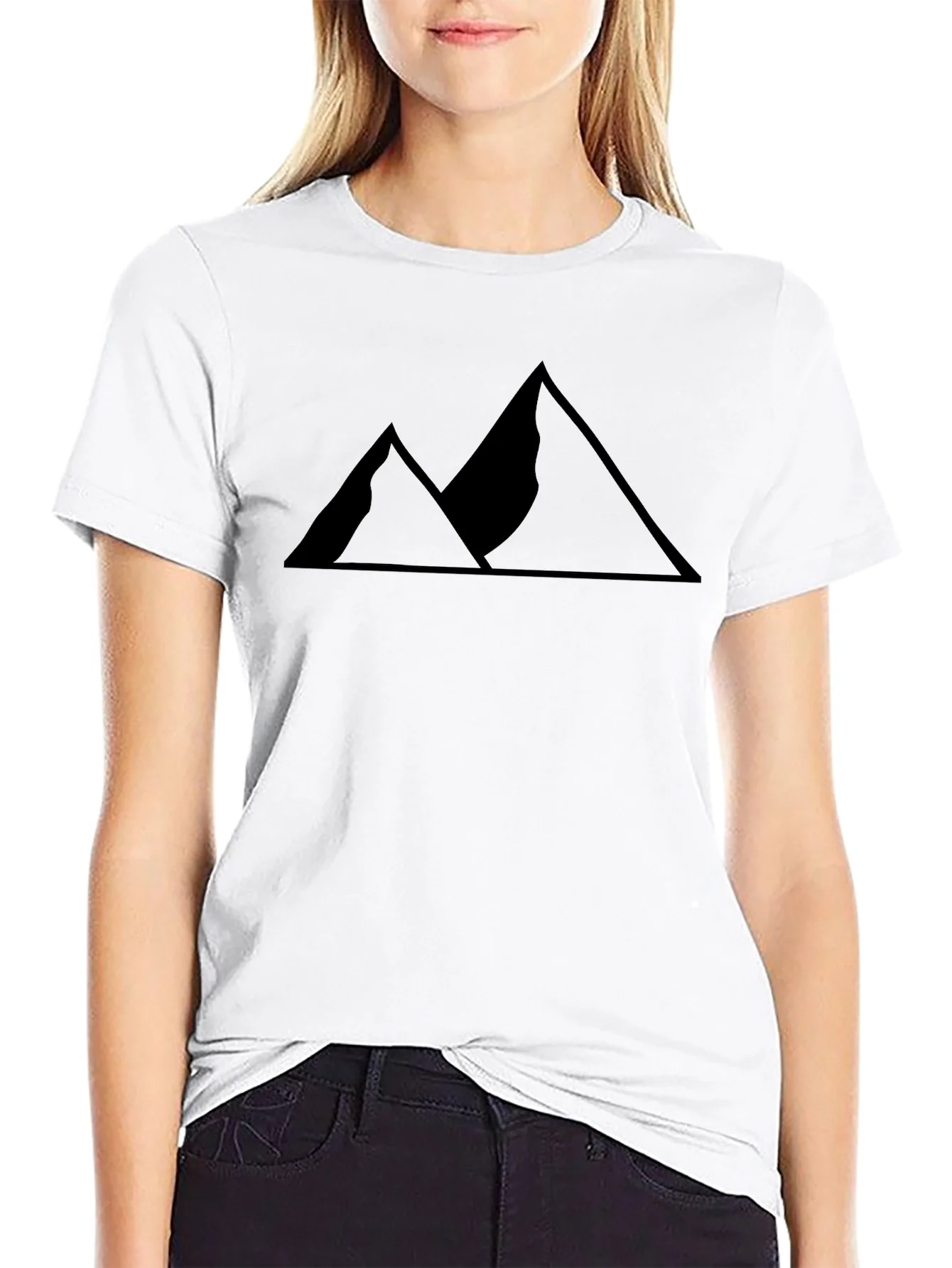 Mens Black Mountain Graphic Tee - Adventure Style