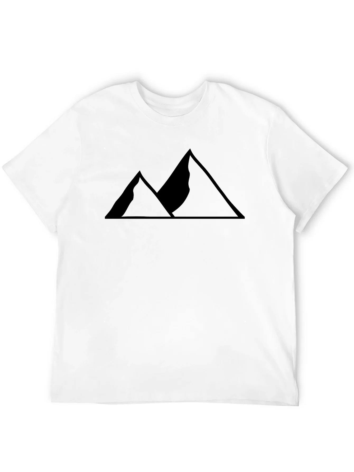 Mens Black Mountain Graphic Tee - Adventure Style