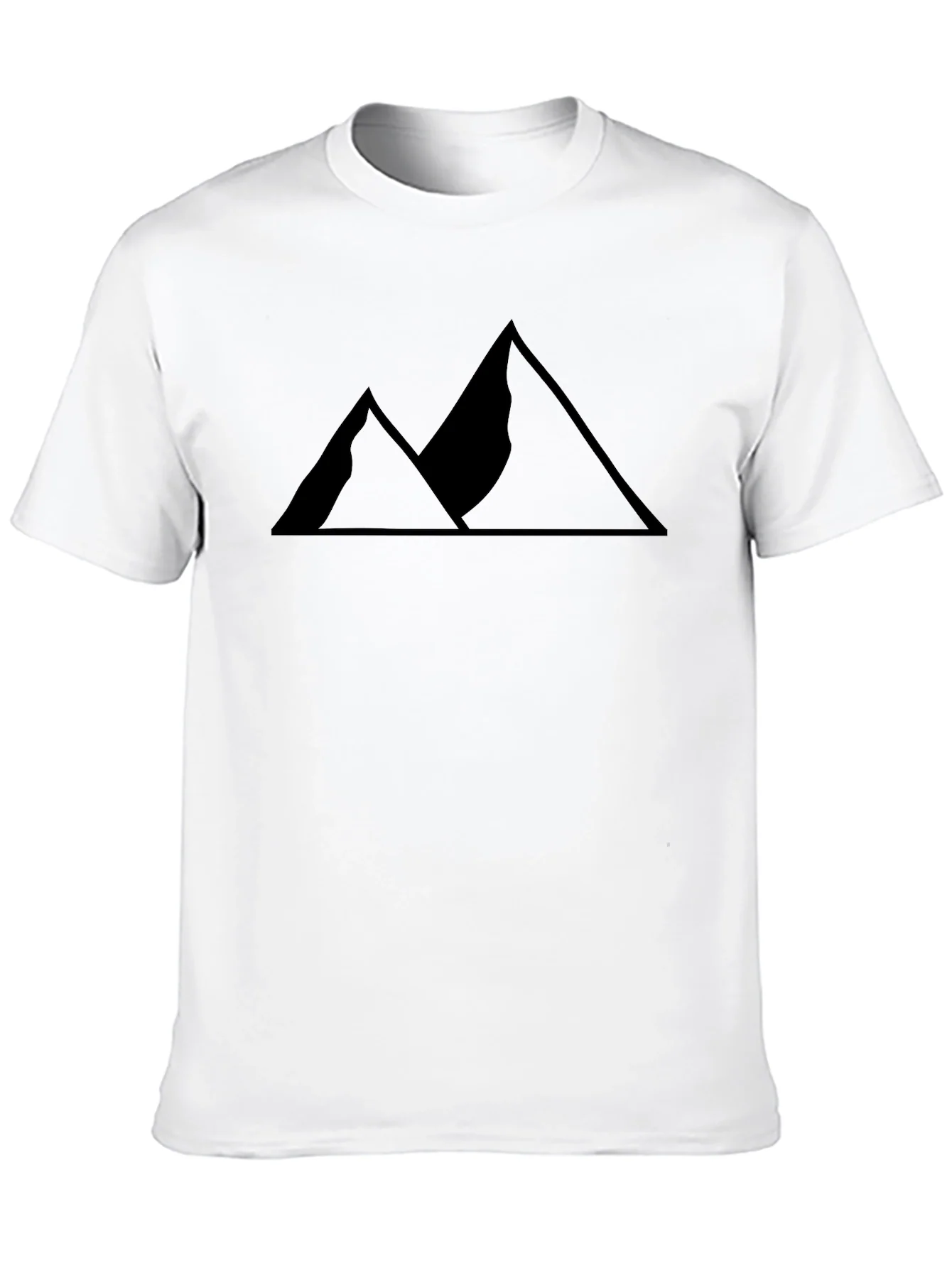 Mens Black Mountain Graphic Tee - Adventure Style