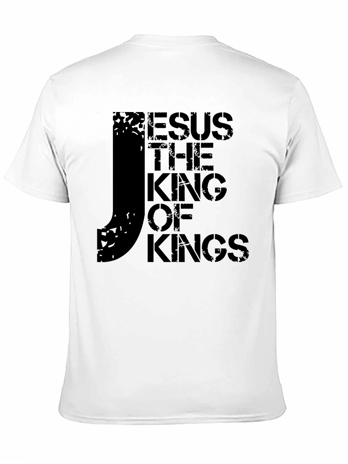 Jesus The King of Kings Black Graphic T-Shirt