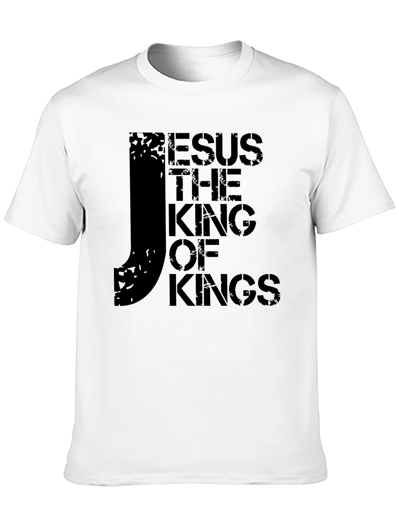 Jesus The King of Kings Black Graphic T-Shirt