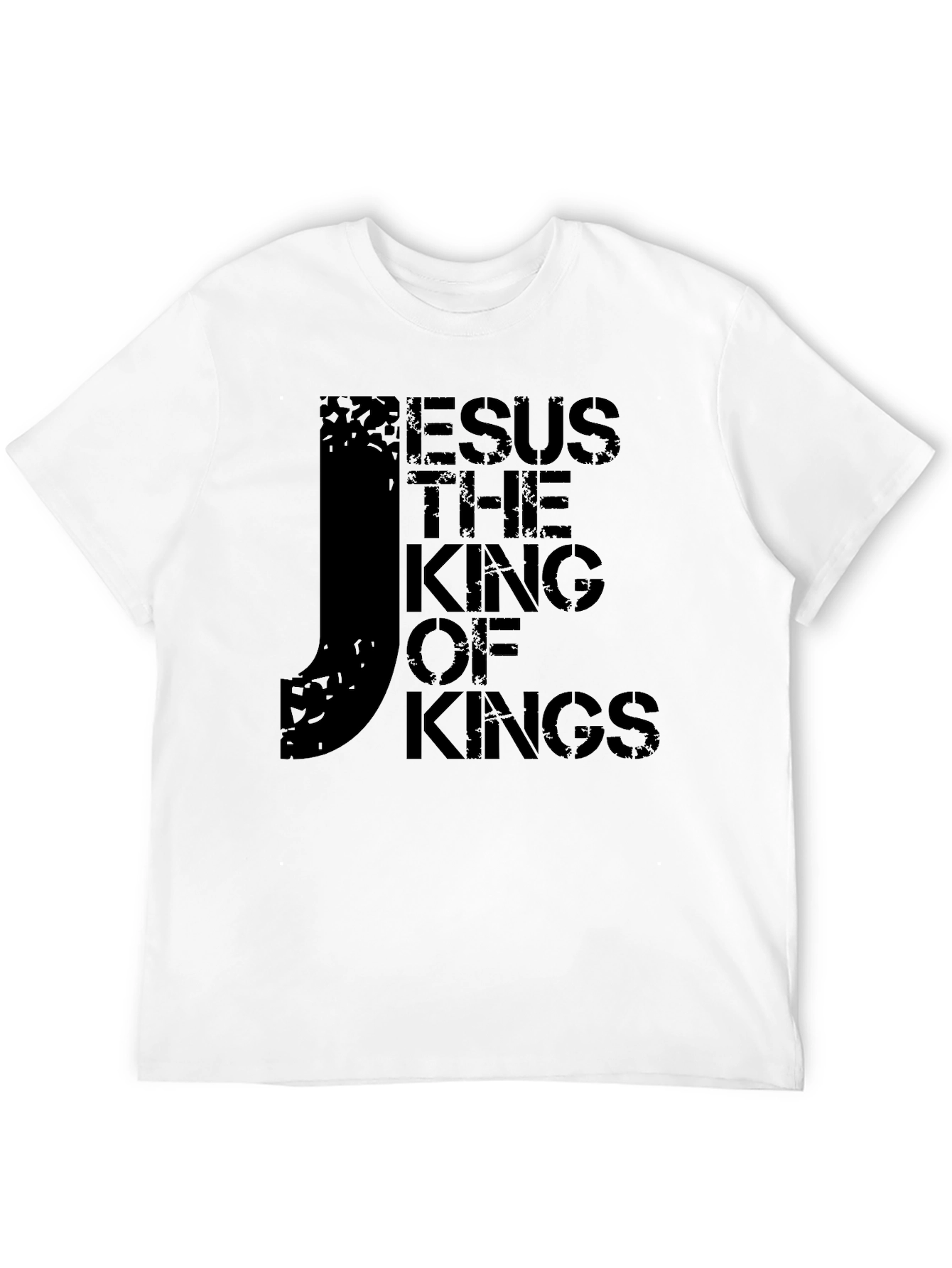Jesus The King of Kings Black Graphic T-Shirt