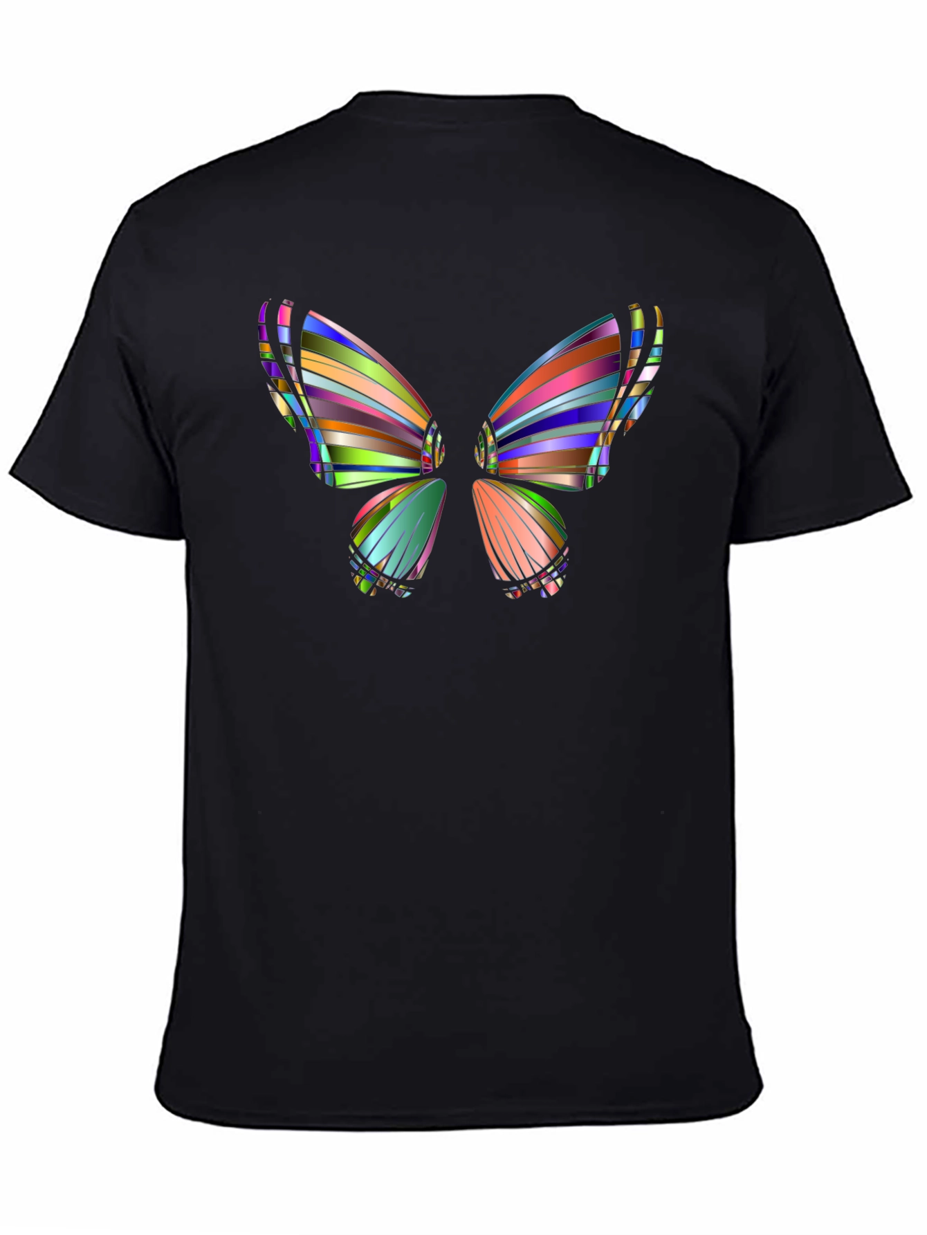 Butterfly Art Black T-Shirt