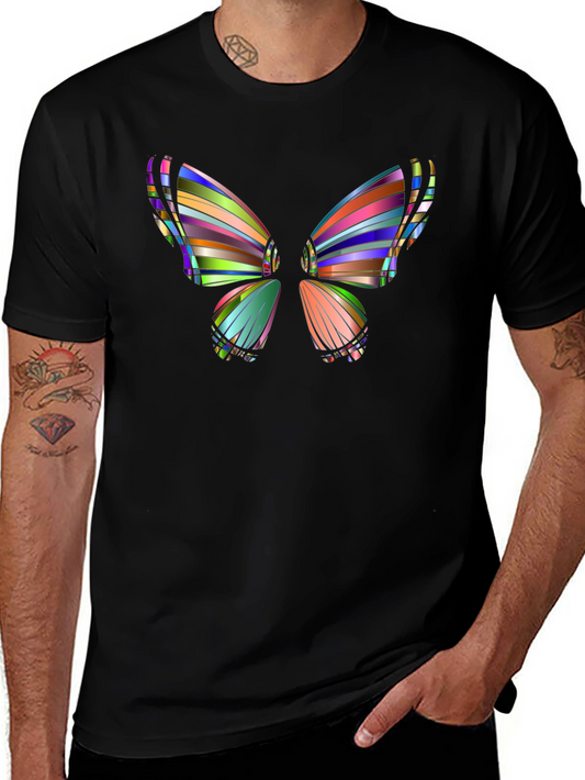 Butterfly Art Black T-Shirt