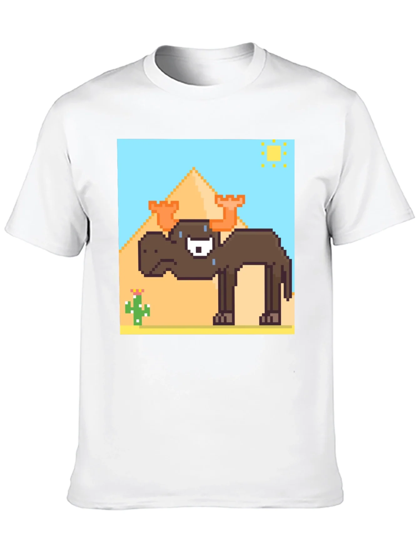 Pixelated Moose Desert Graphic Tee