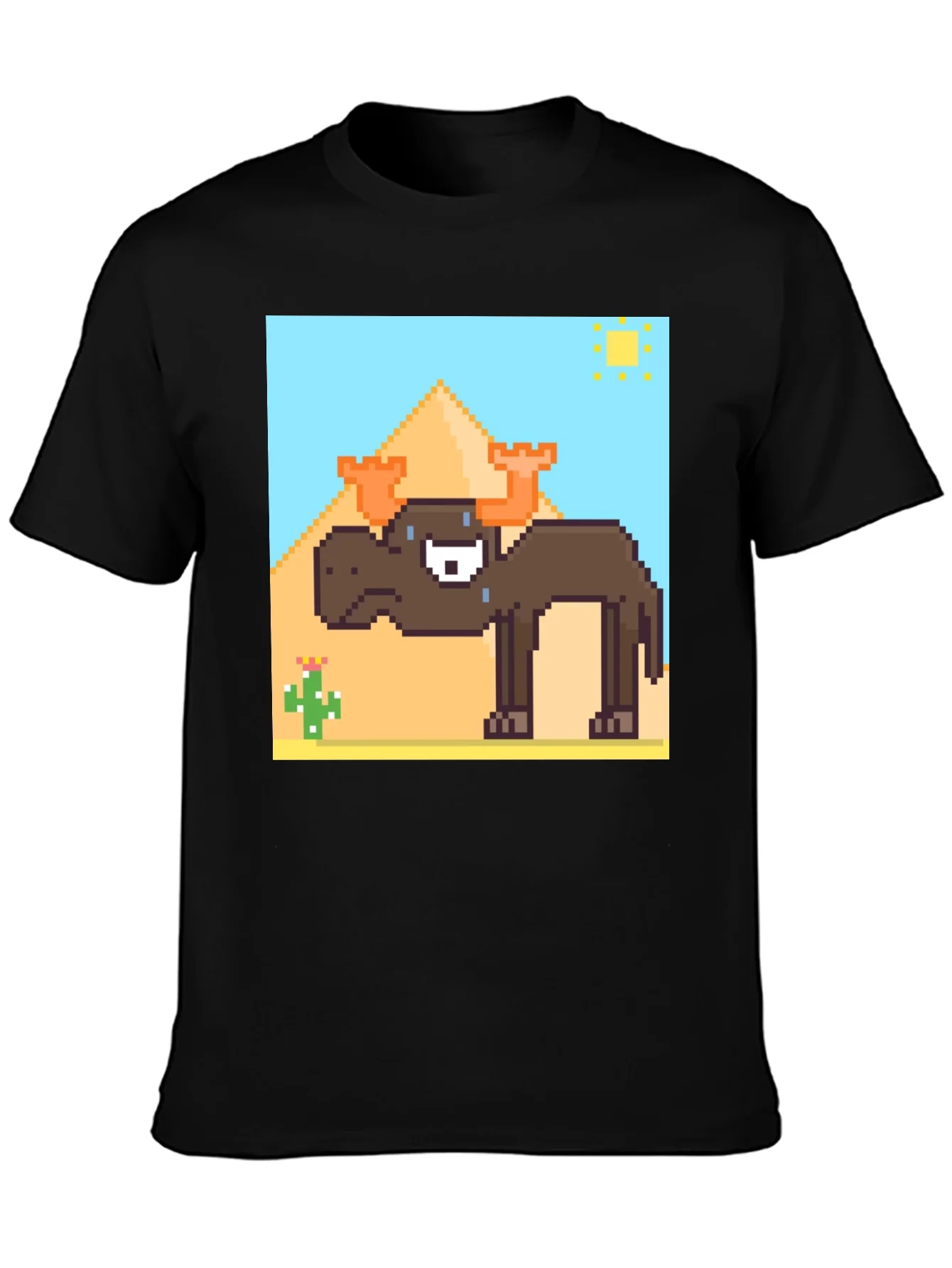 Pixelated Moose Desert Graphic Tee