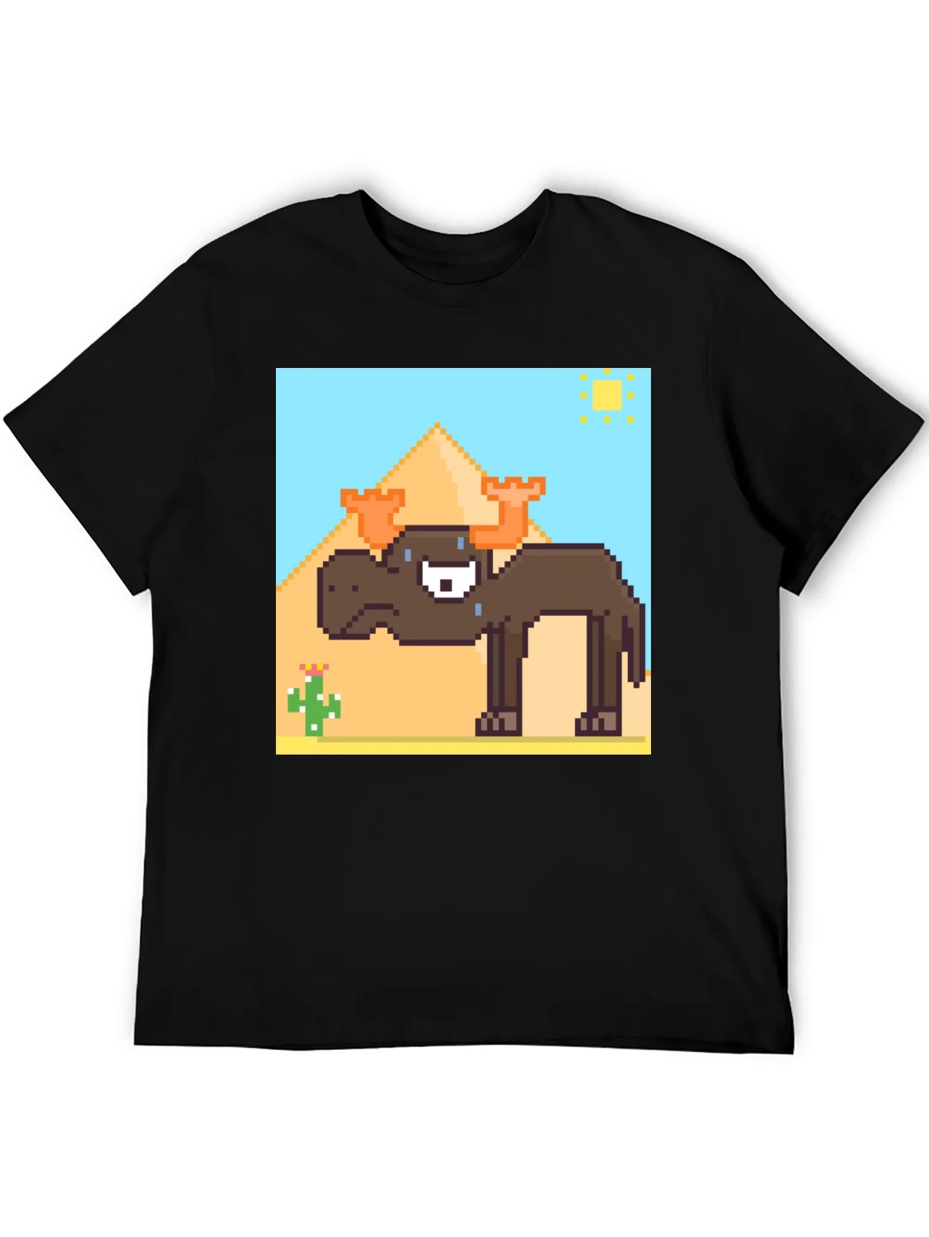 Pixelated Moose Desert Graphic Tee